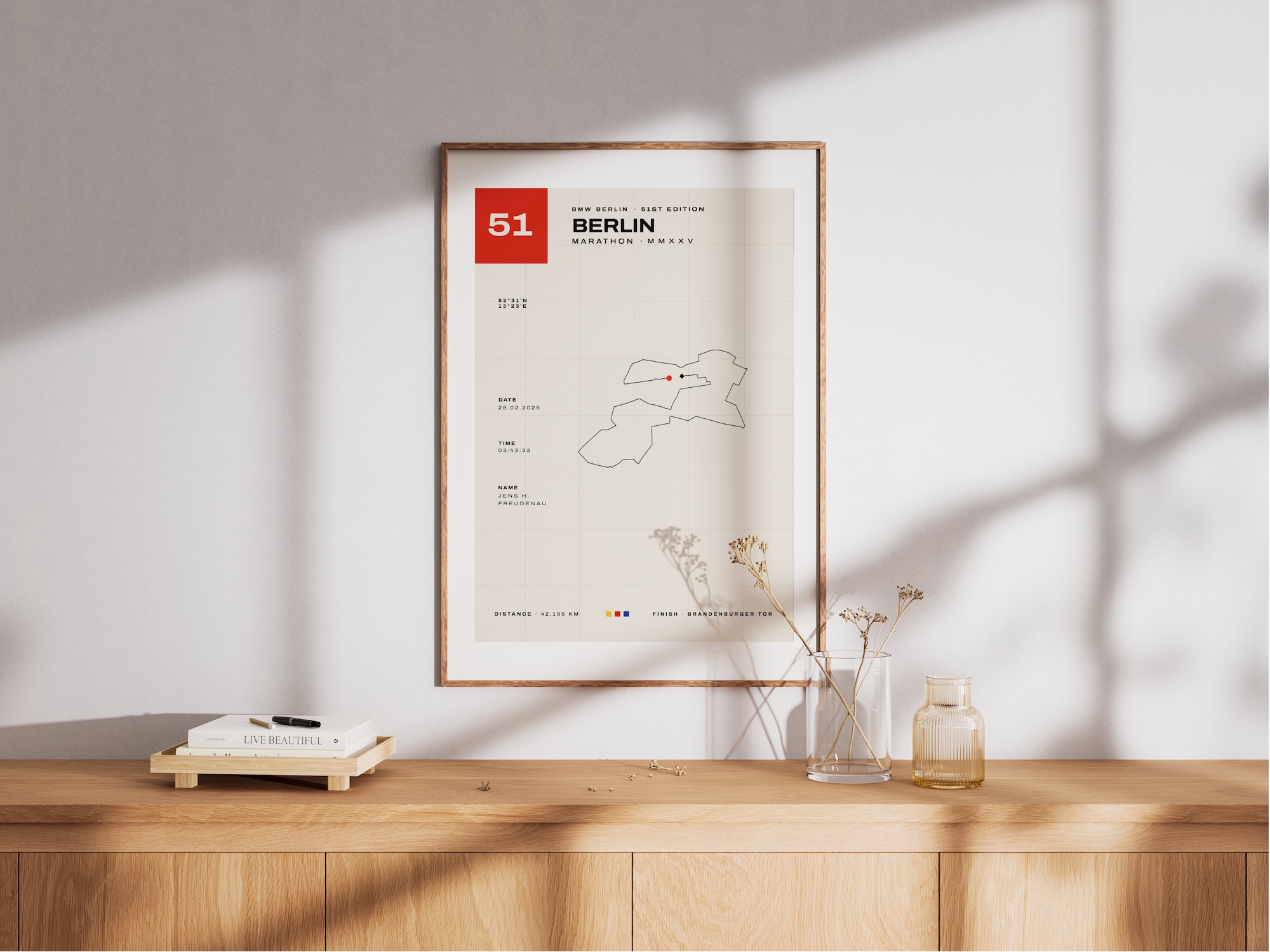 Berlin Marathon Art Poster: Editorial on the Wall