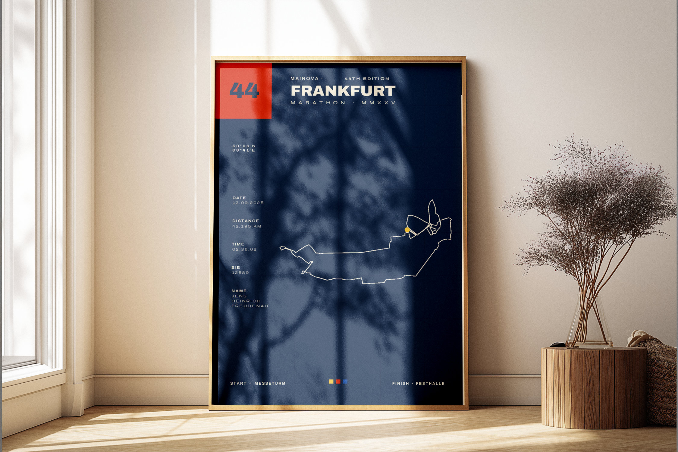 Frankfurt Marathon Art Poster
