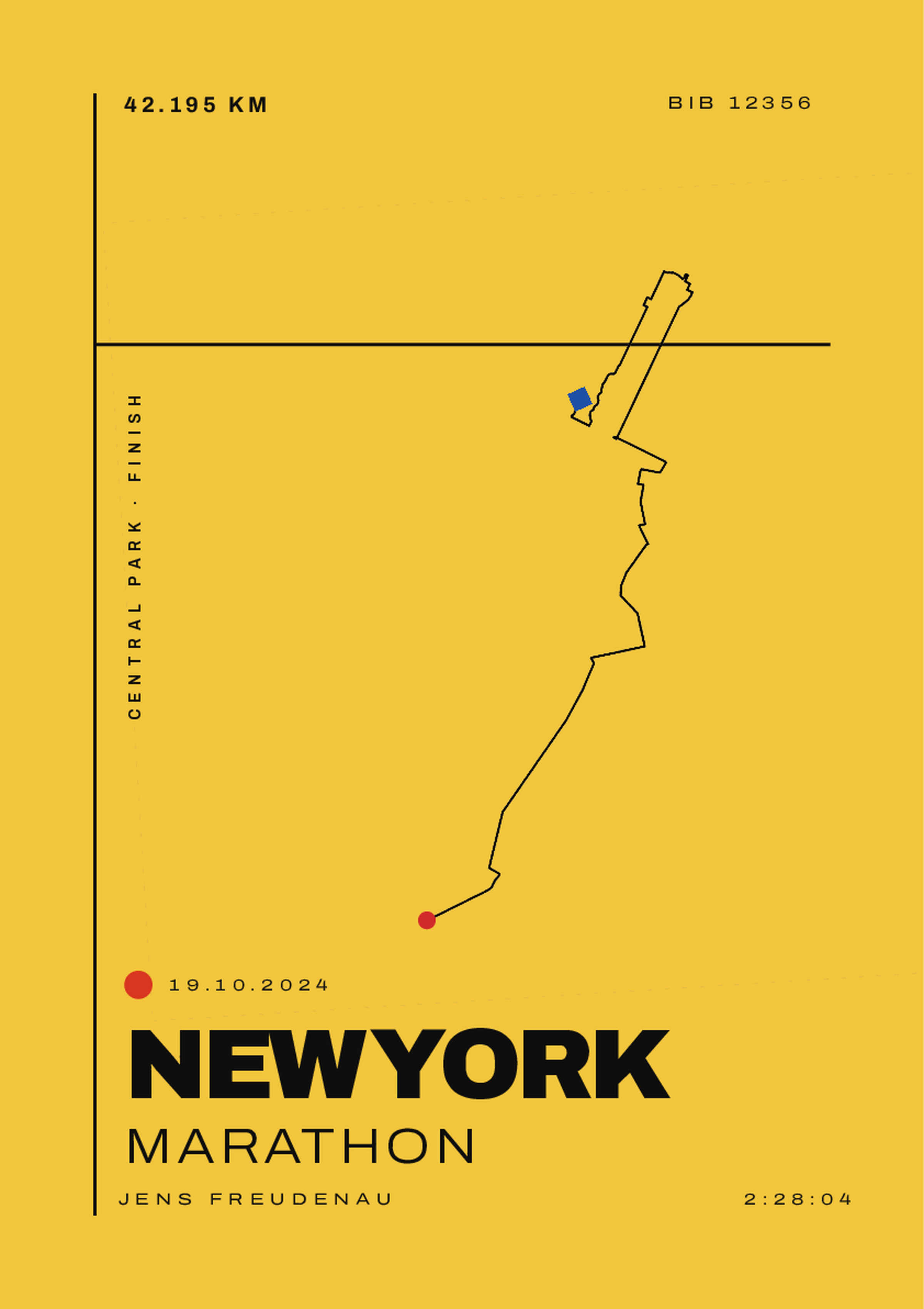 New York City Marathon Mono