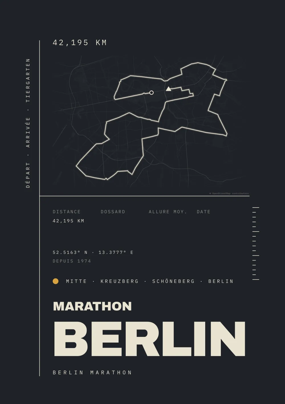 MARATHON BERLIN Poster – BERLIN · ALLEMAGNE