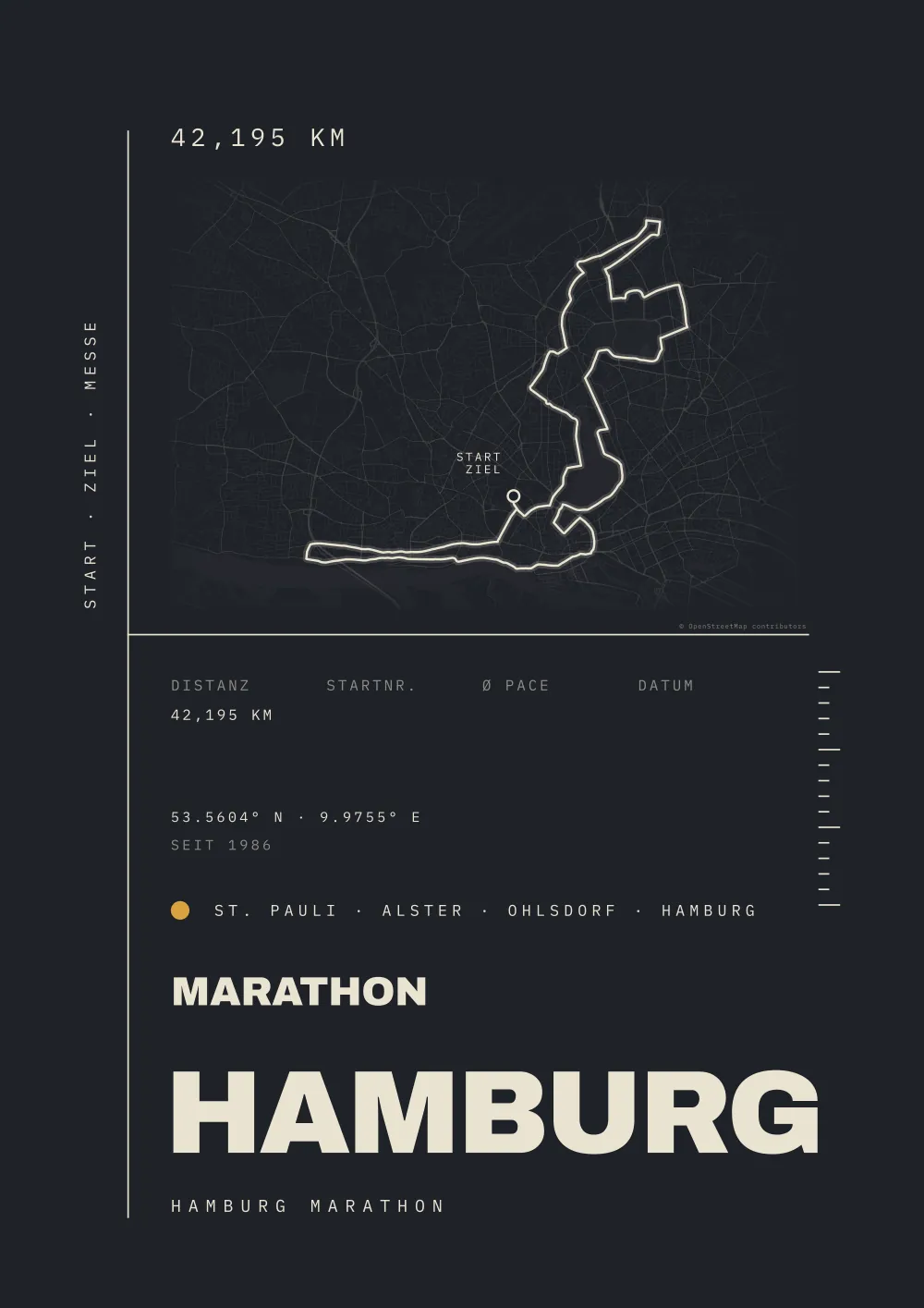 MARATHON HAMBURG Poster – HAMBURG · DEUTSCHLAND