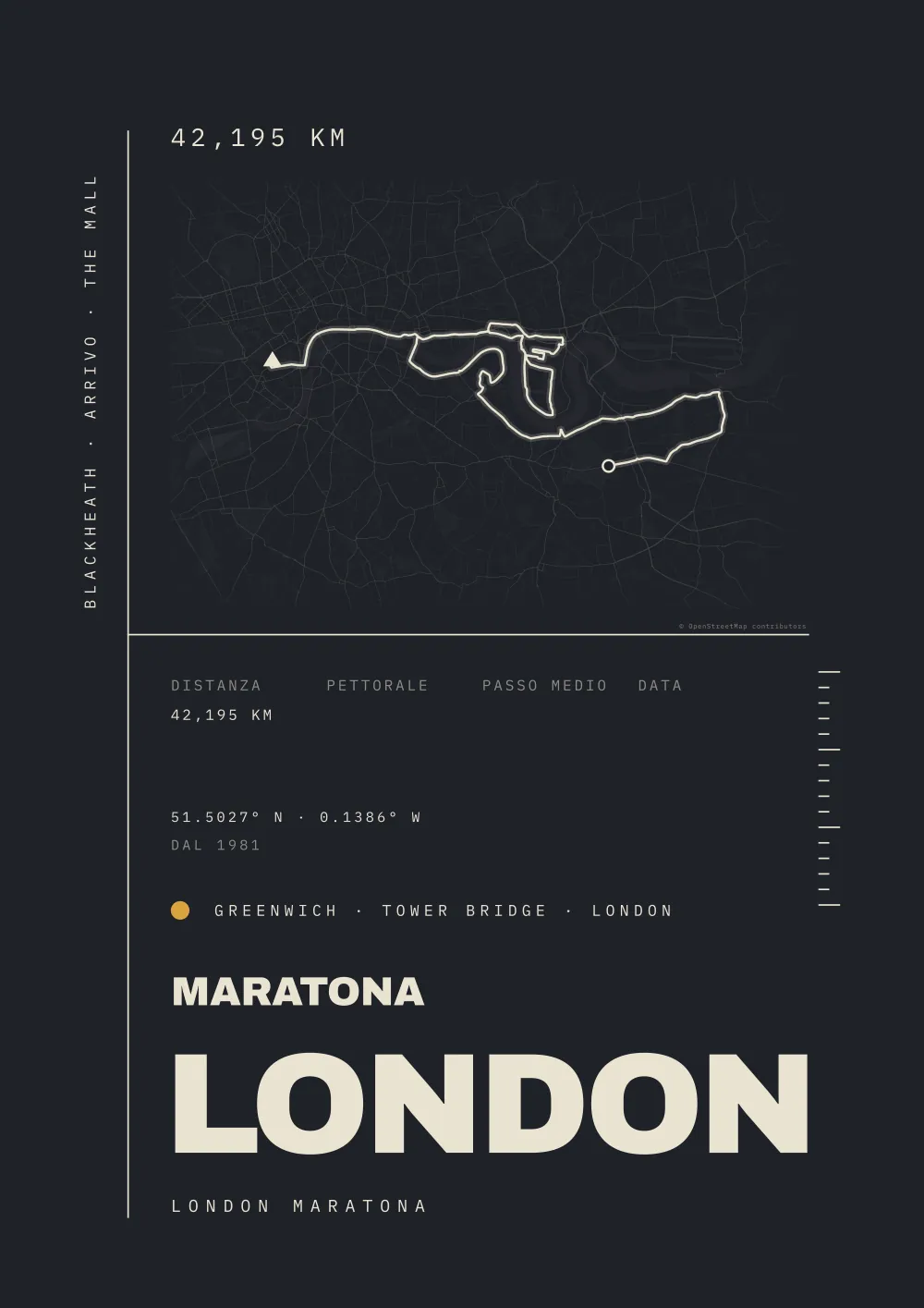 MARATONA LONDON Poster – LONDON · REGNO UNITO