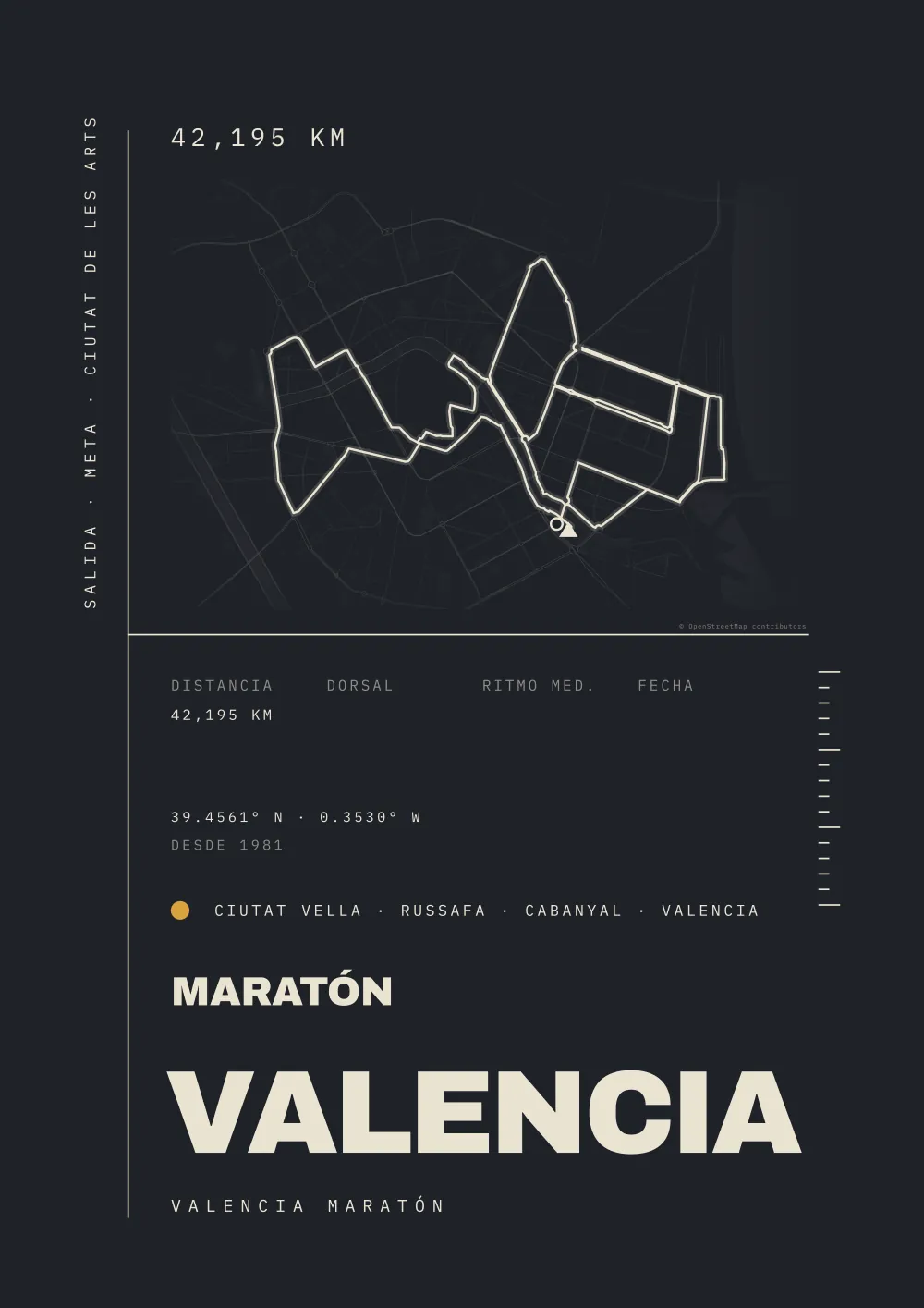 MARATÓN VALENCIA Poster – VALENCIA · ESPAÑA