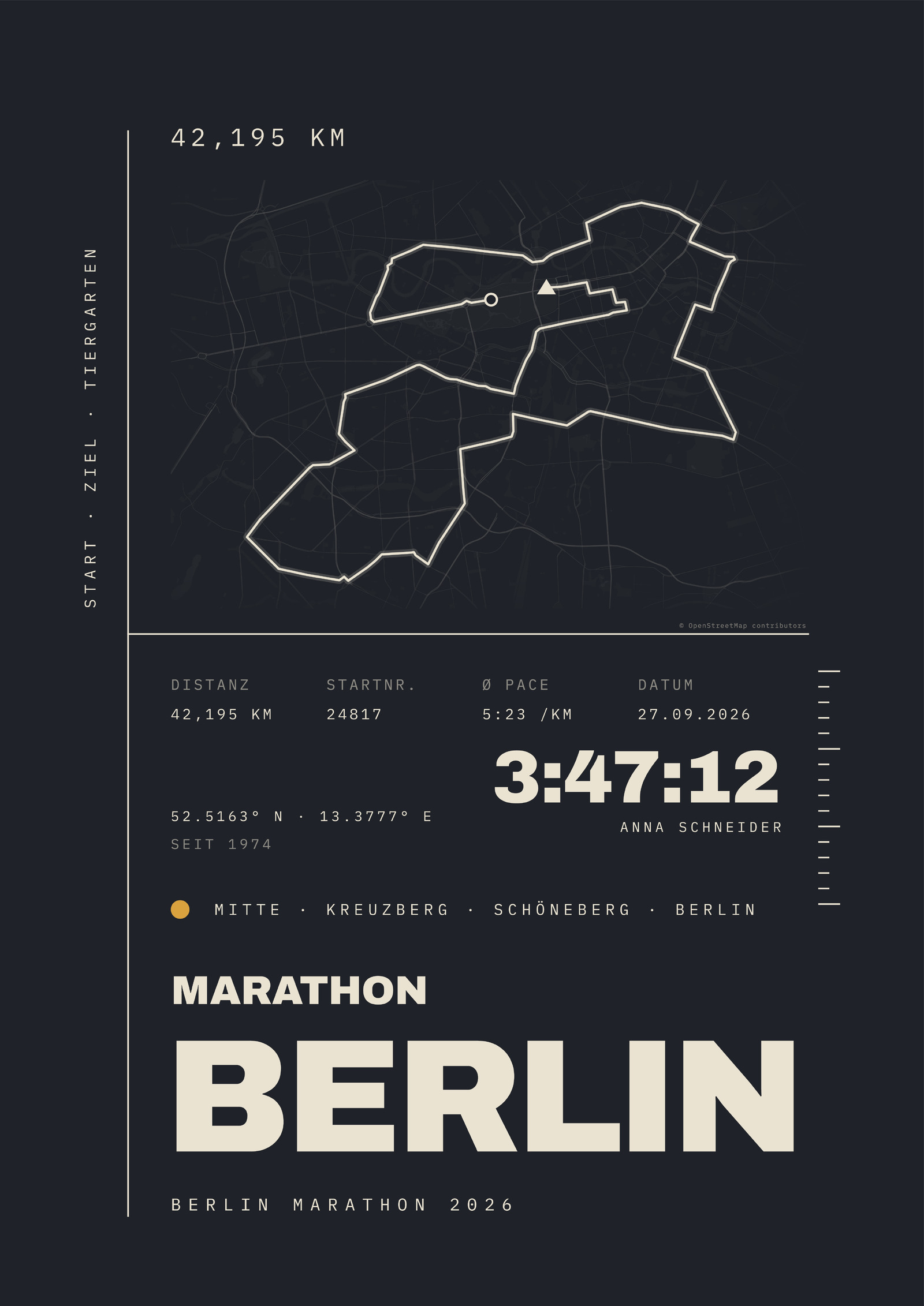 MARATHON BERLIN Poster
