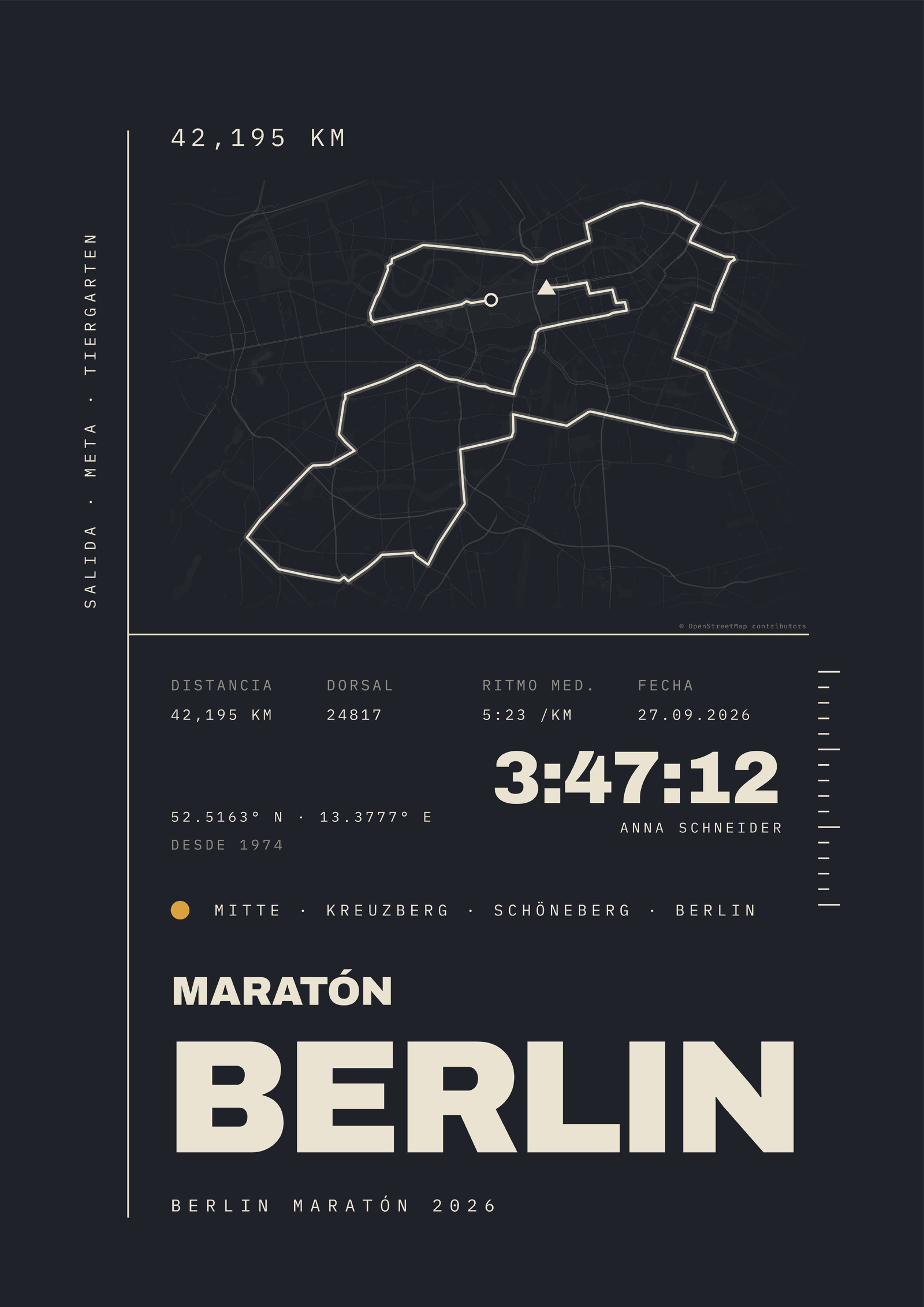 MARATÓN BERLIN Poster