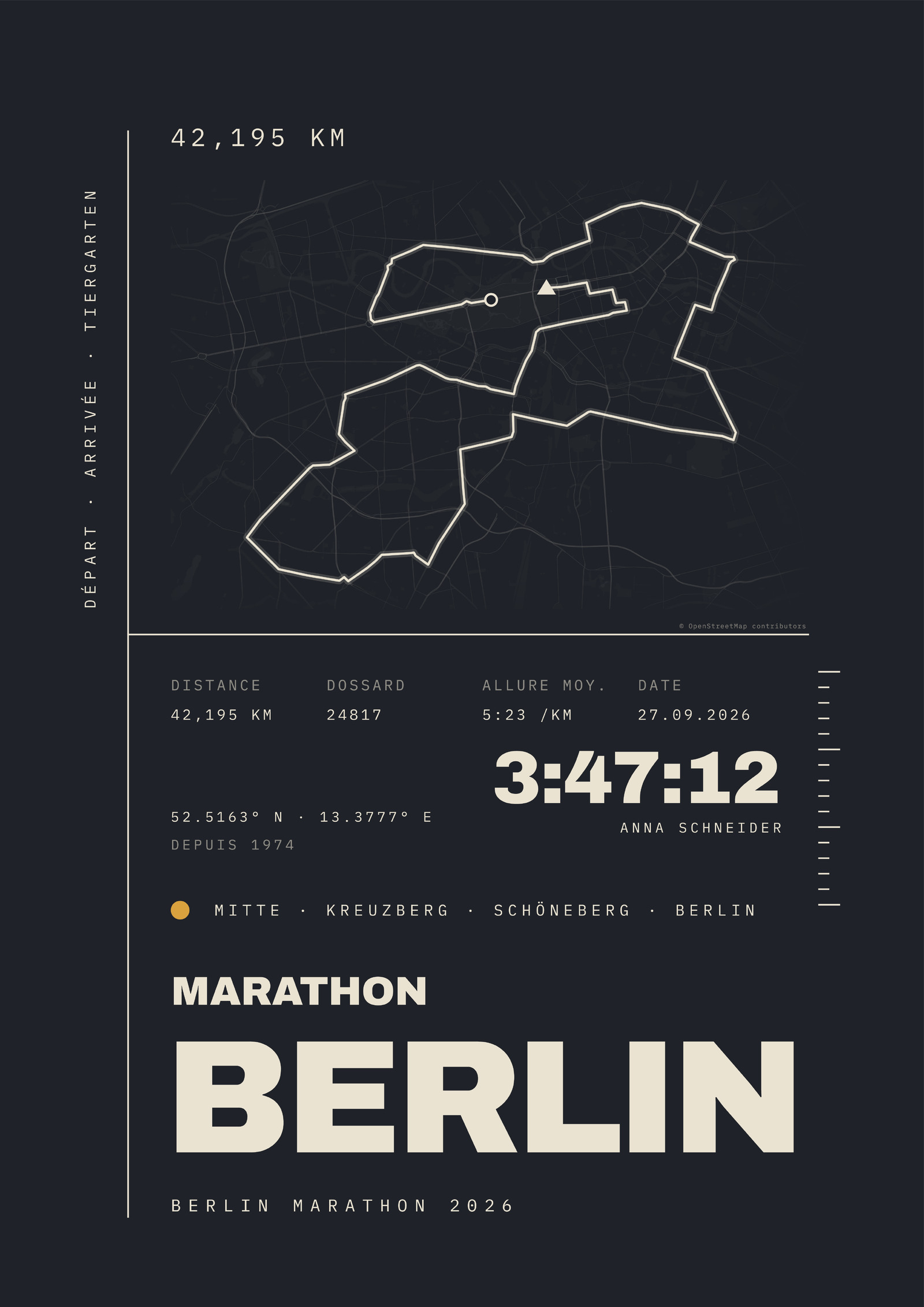 MARATHON BERLIN Poster