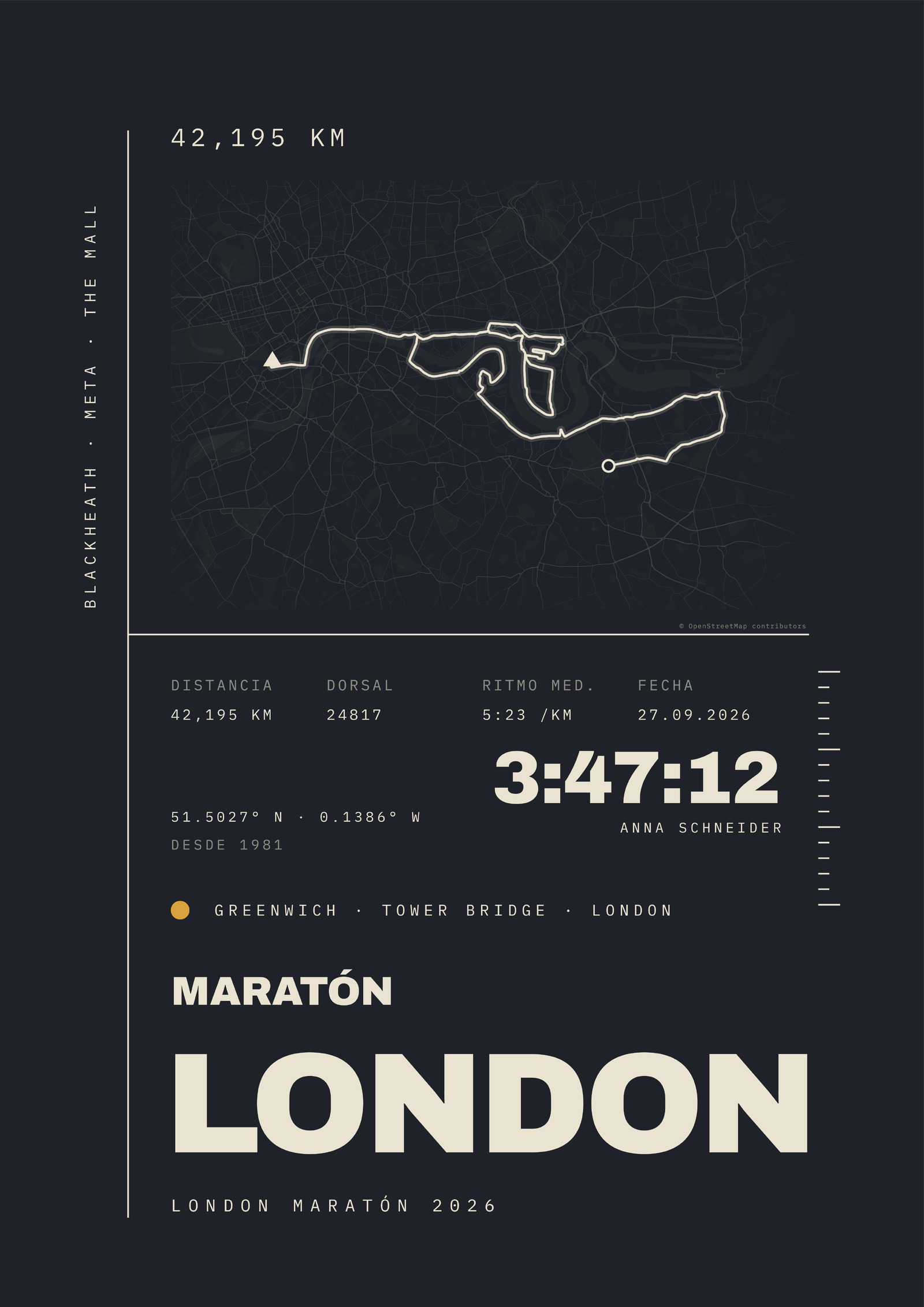 MARATÓN LONDON Poster