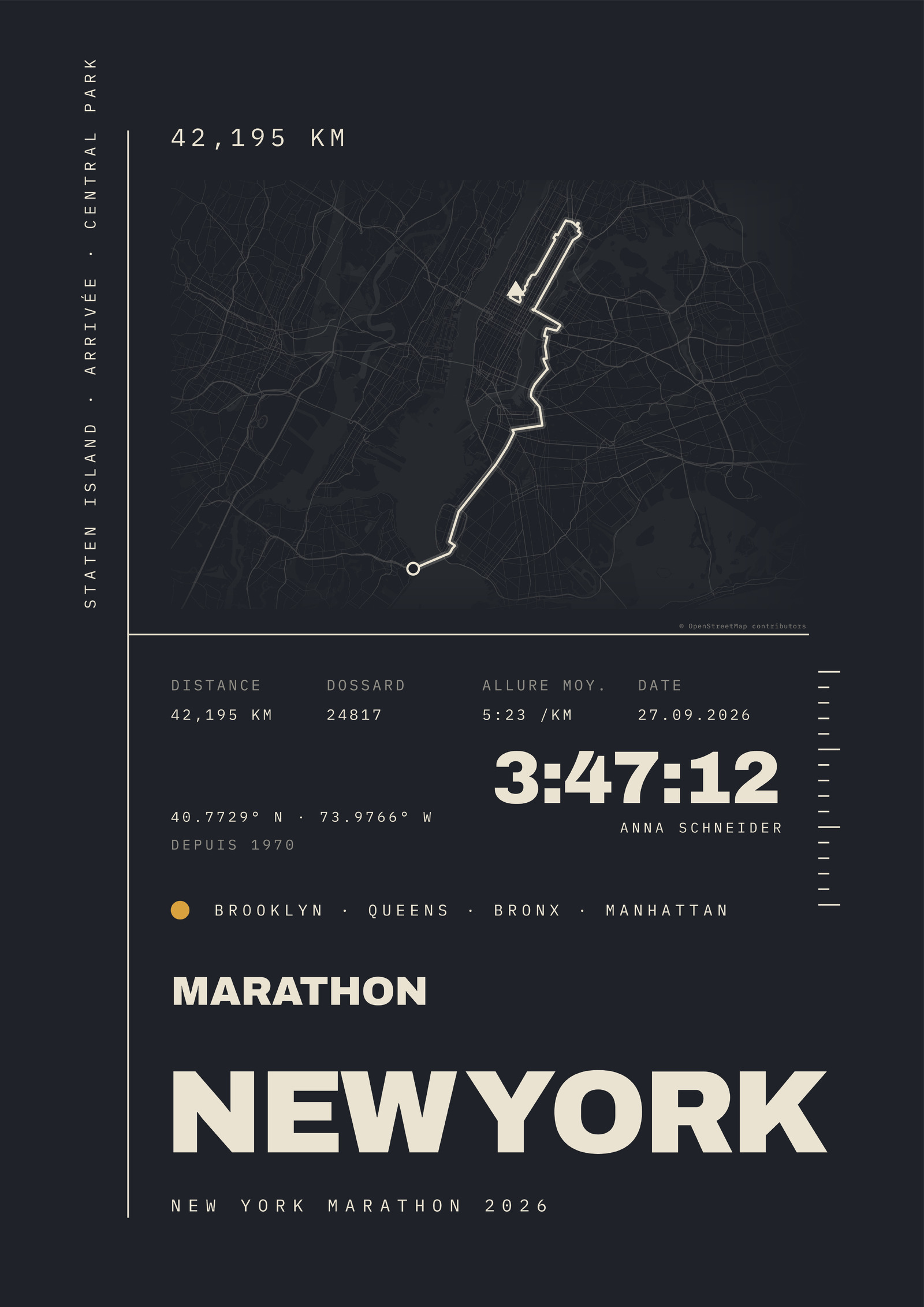 MARATHON NEW YORK Poster