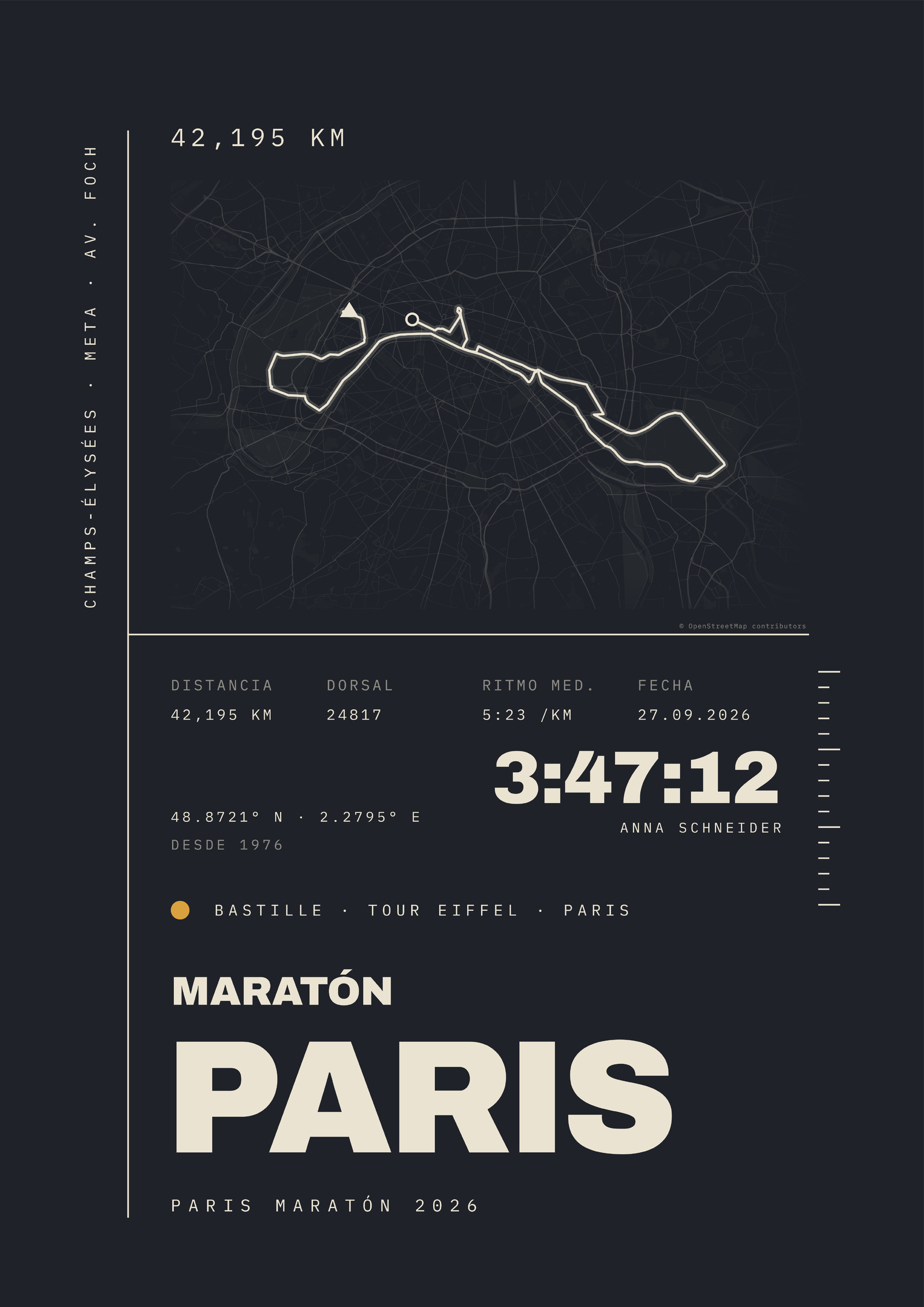 MARATÓN PARIS Poster