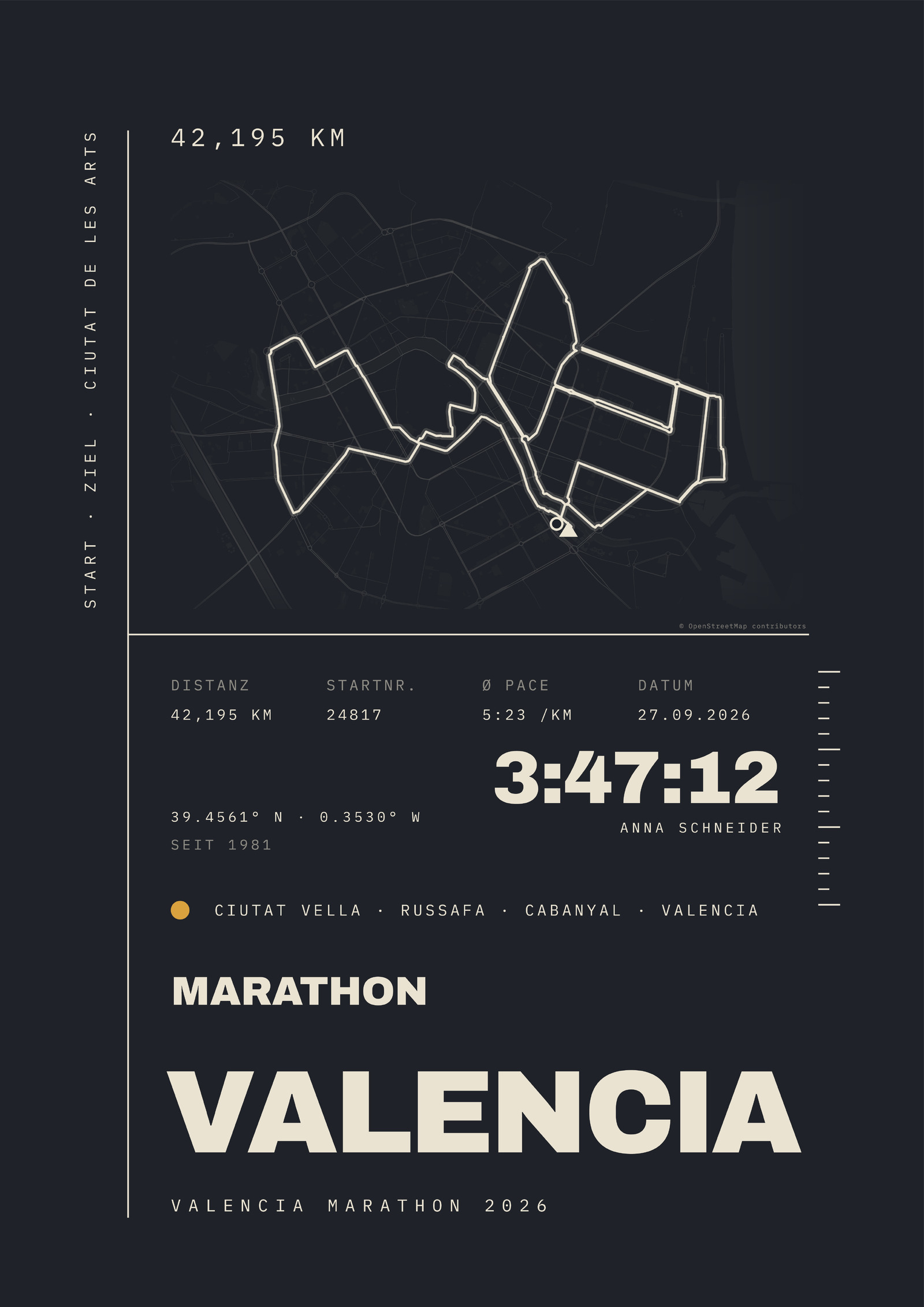 MARATHON VALENCIA Poster