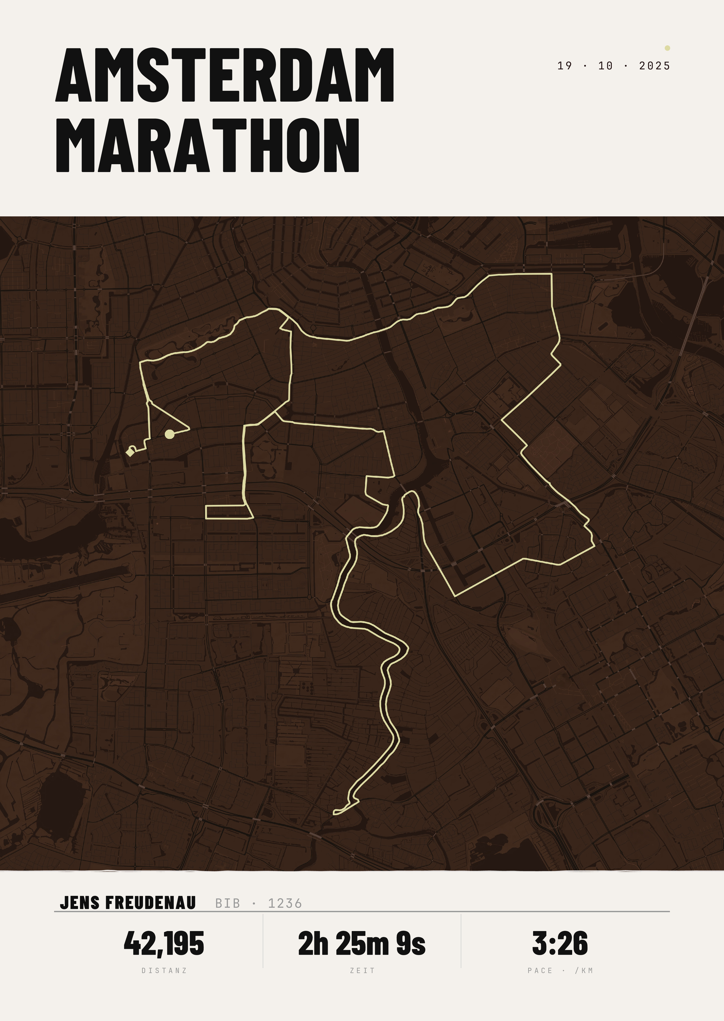 Amsterdam Marathon im Raum
