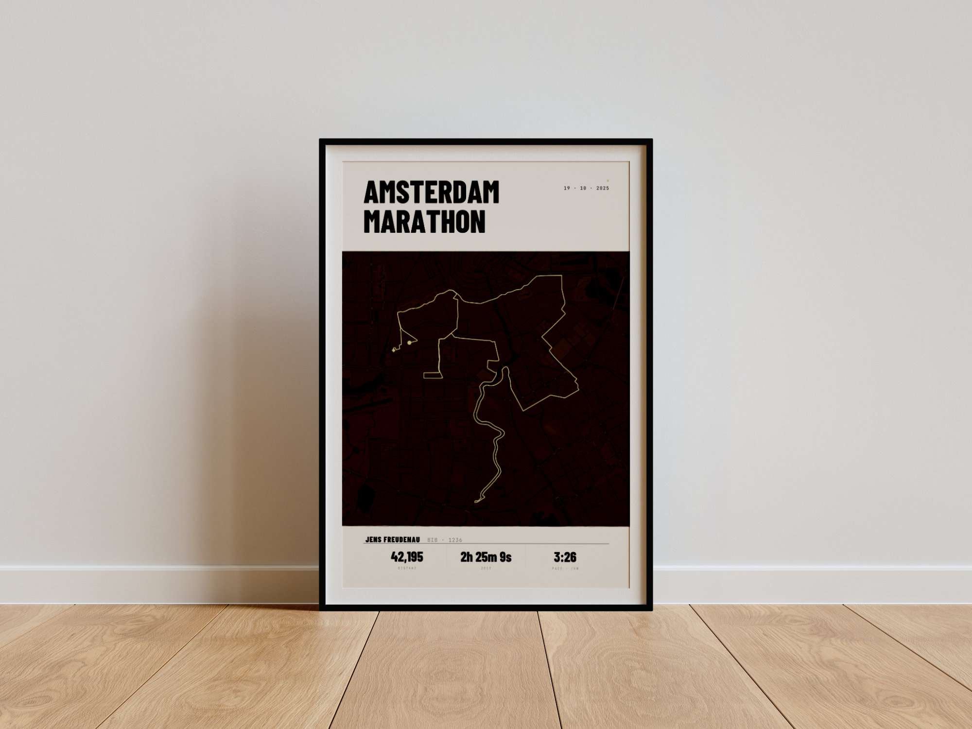 Amsterdam Marathon Mural