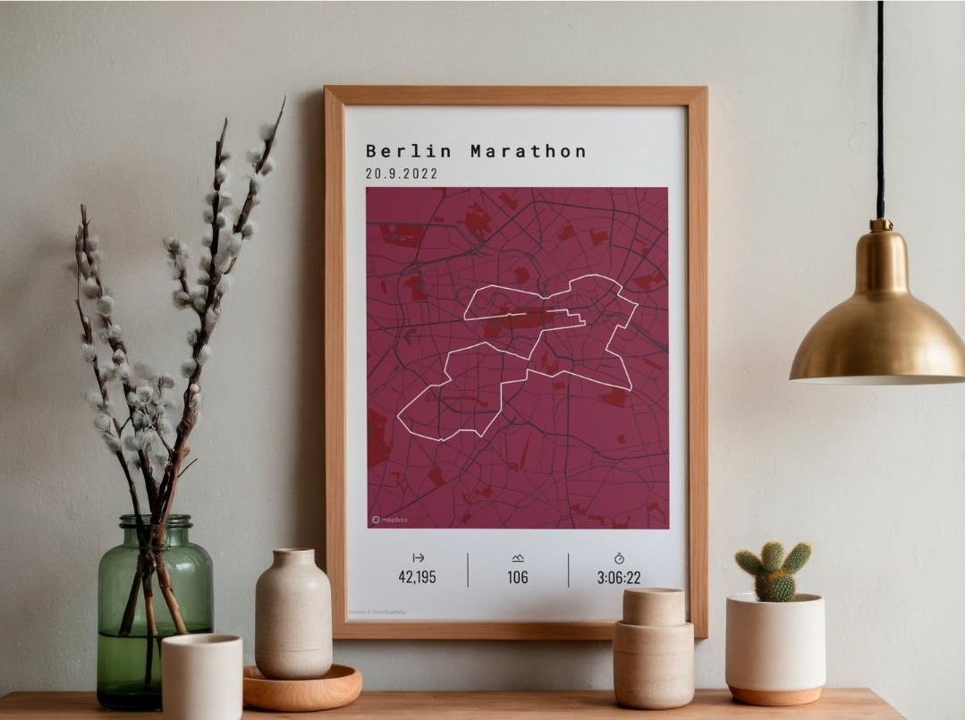 Berlin Marathon Poster on the wall