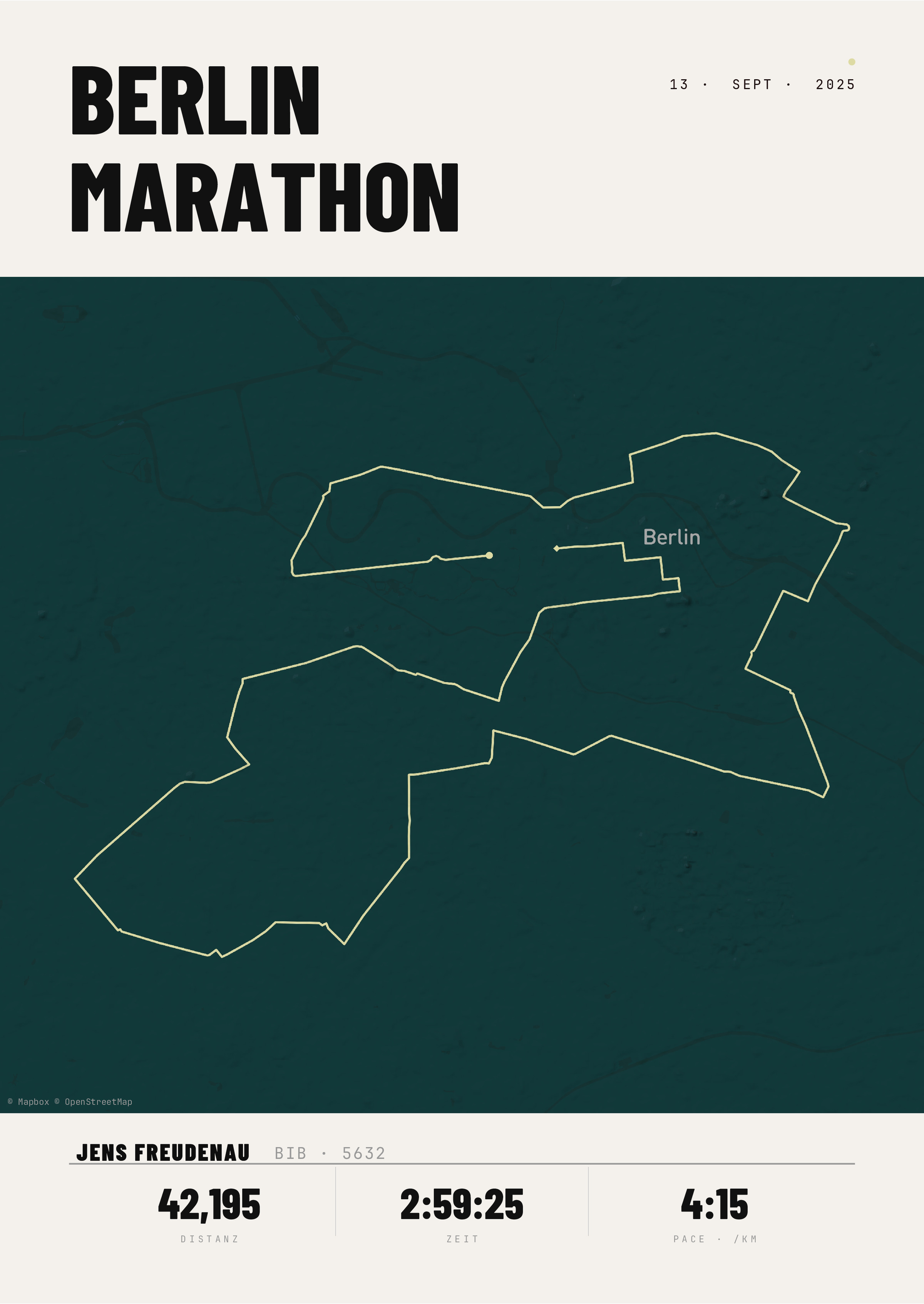 Poster du Marathon de Berlin Détails