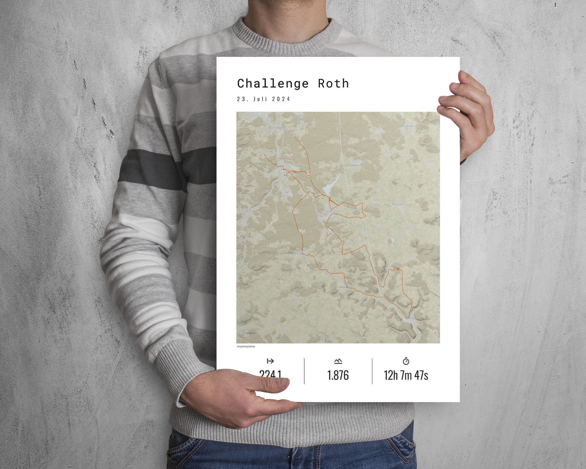 Challenge Roth Poster in a Silver Frame