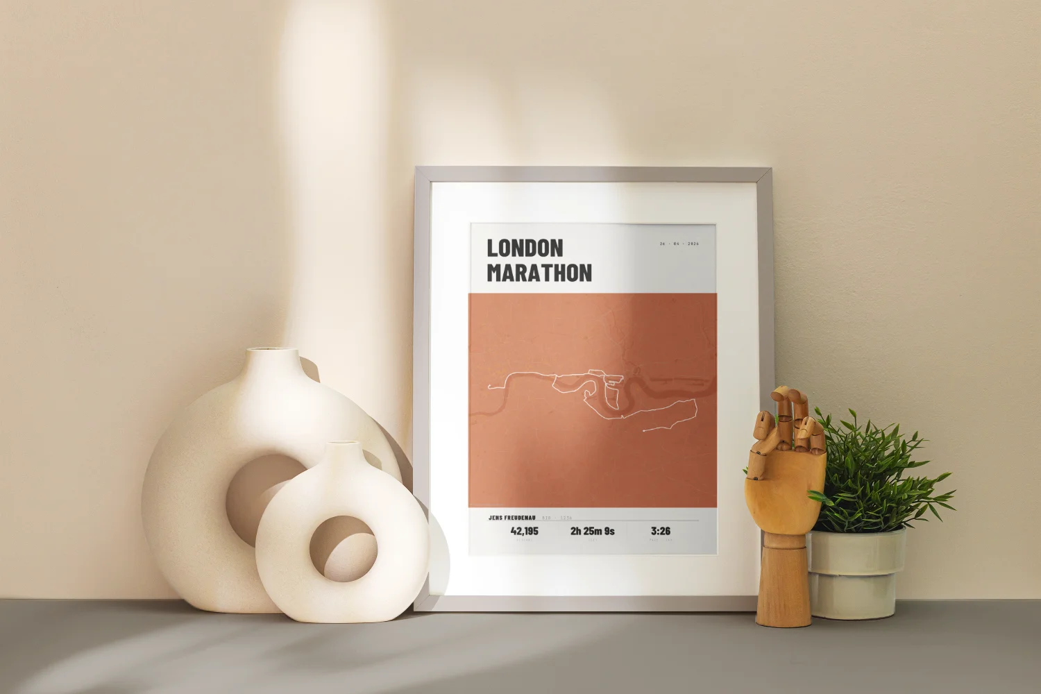 London Marathon Poster Wandbild