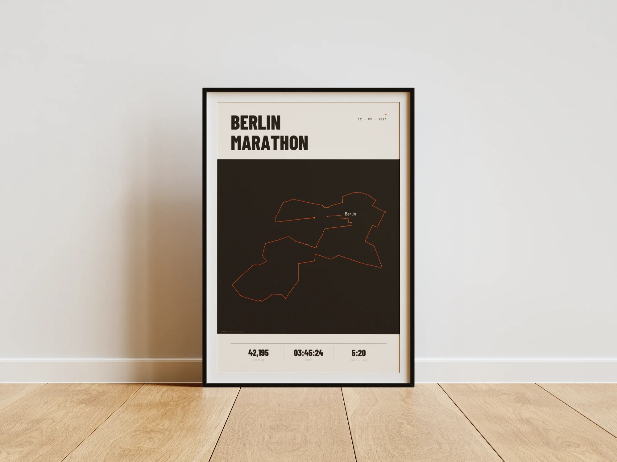 Poster de Marathon encadré dans l'espace