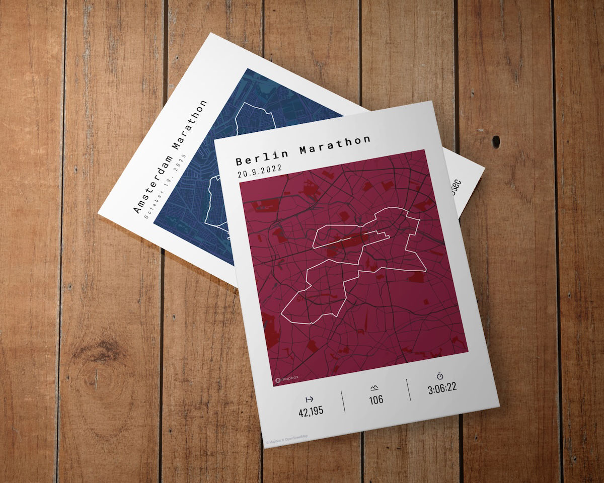 GPX Poster Berlin Marathon