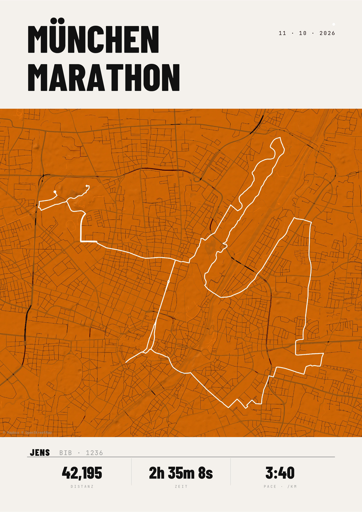 Affiche du marathon de Munich Détails