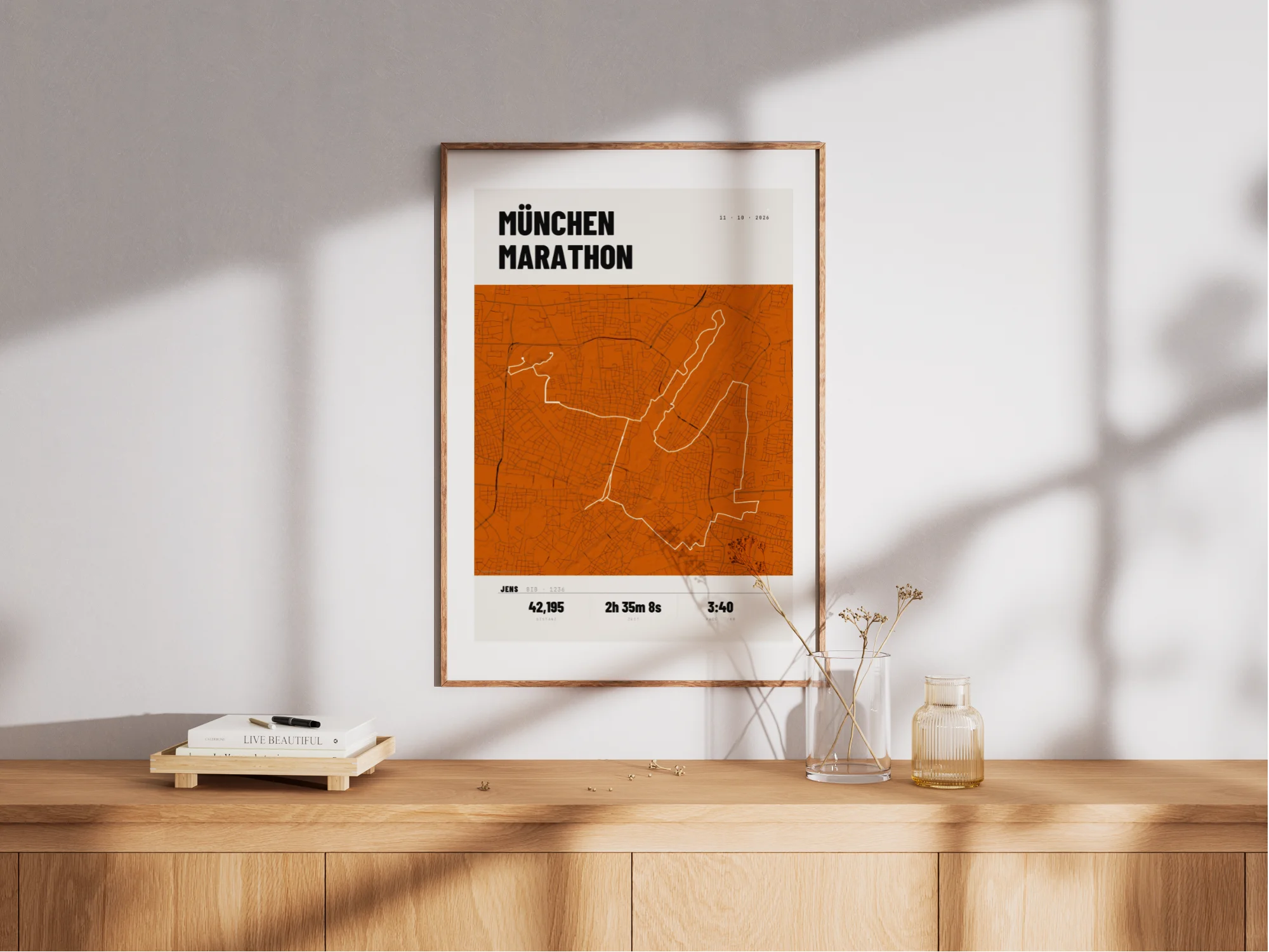 Affiche du marathon de Munich Peinture murale