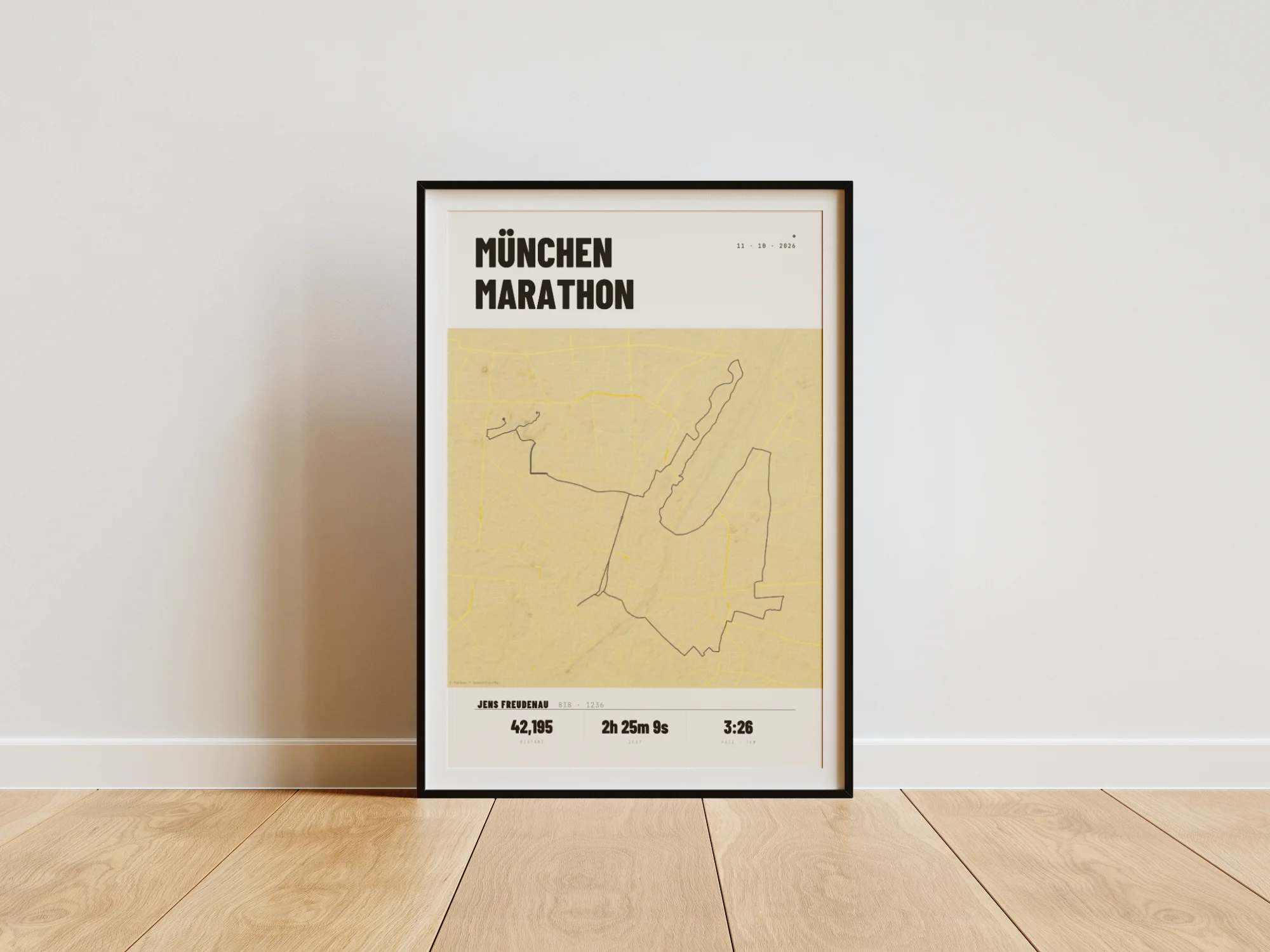 Maquette d'affiche du marathon de Munich