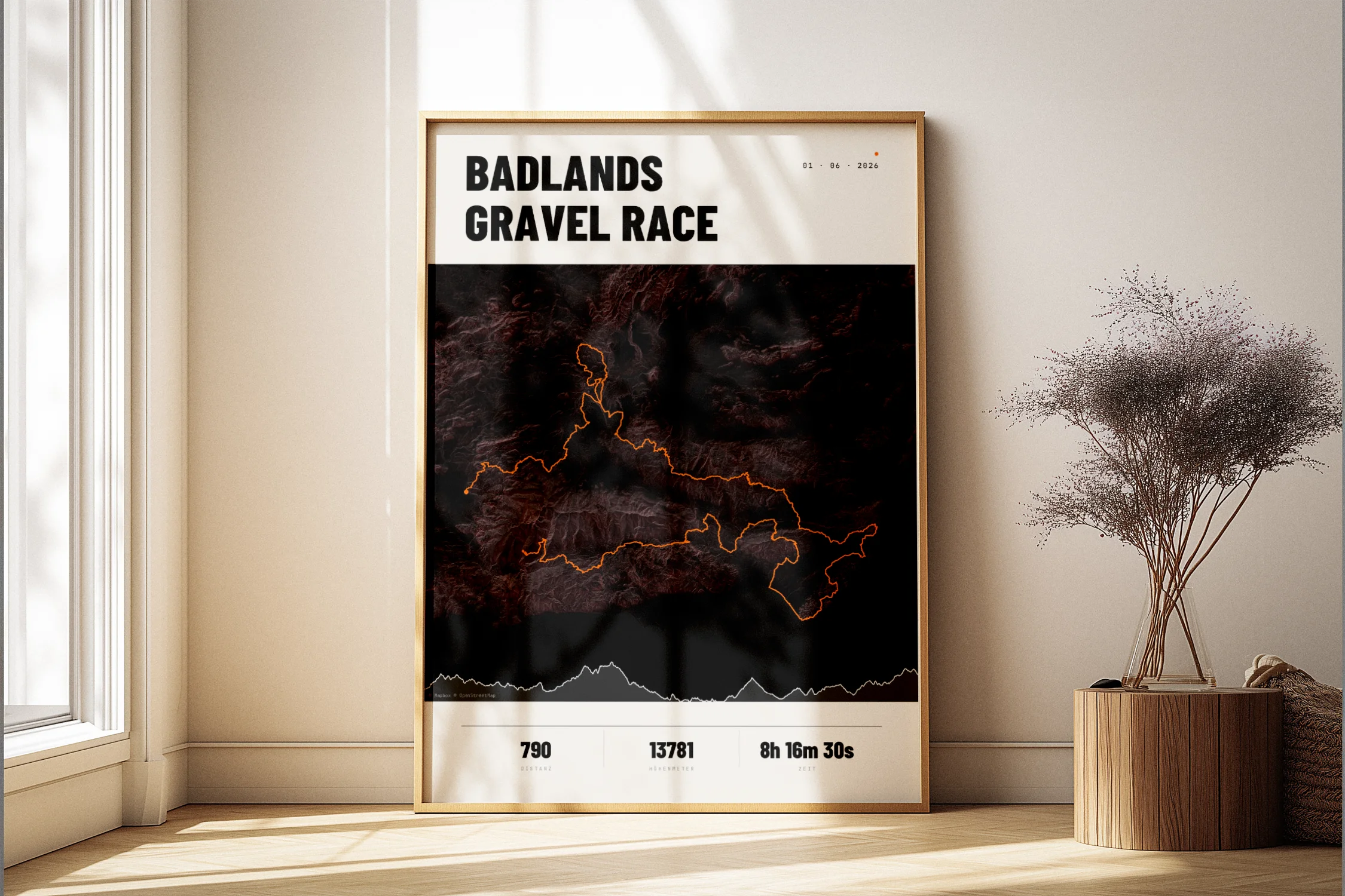 Maquette d'affiche Badlands Gravel