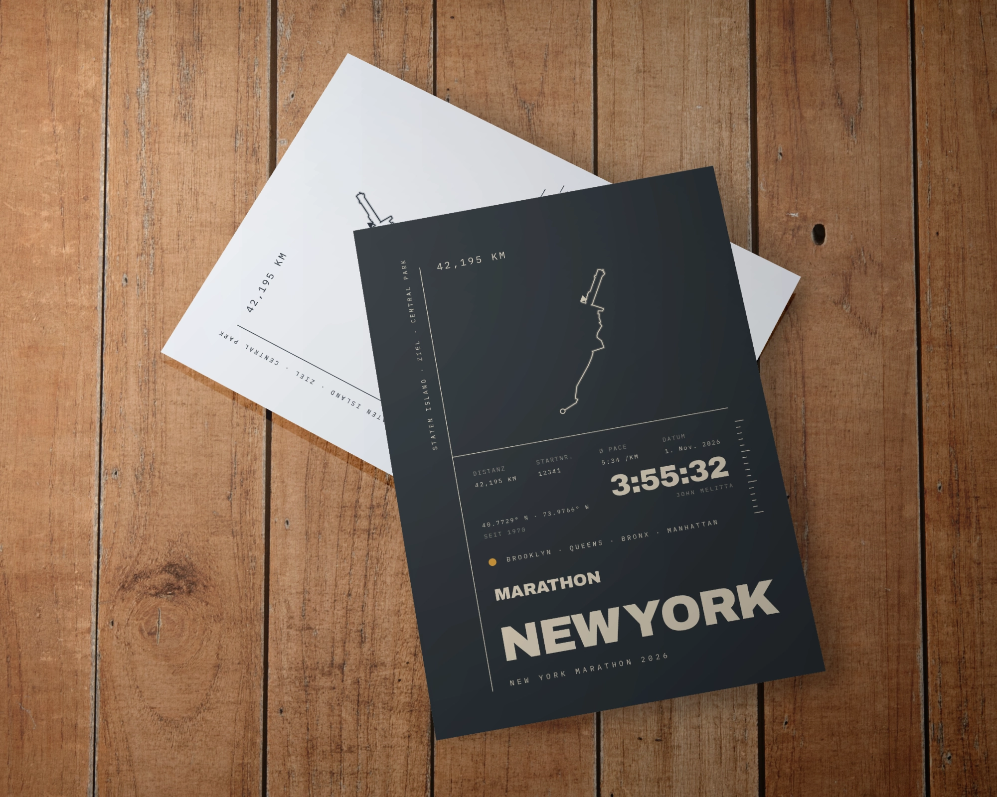 MARATHON NEW YORK Poster Mockup