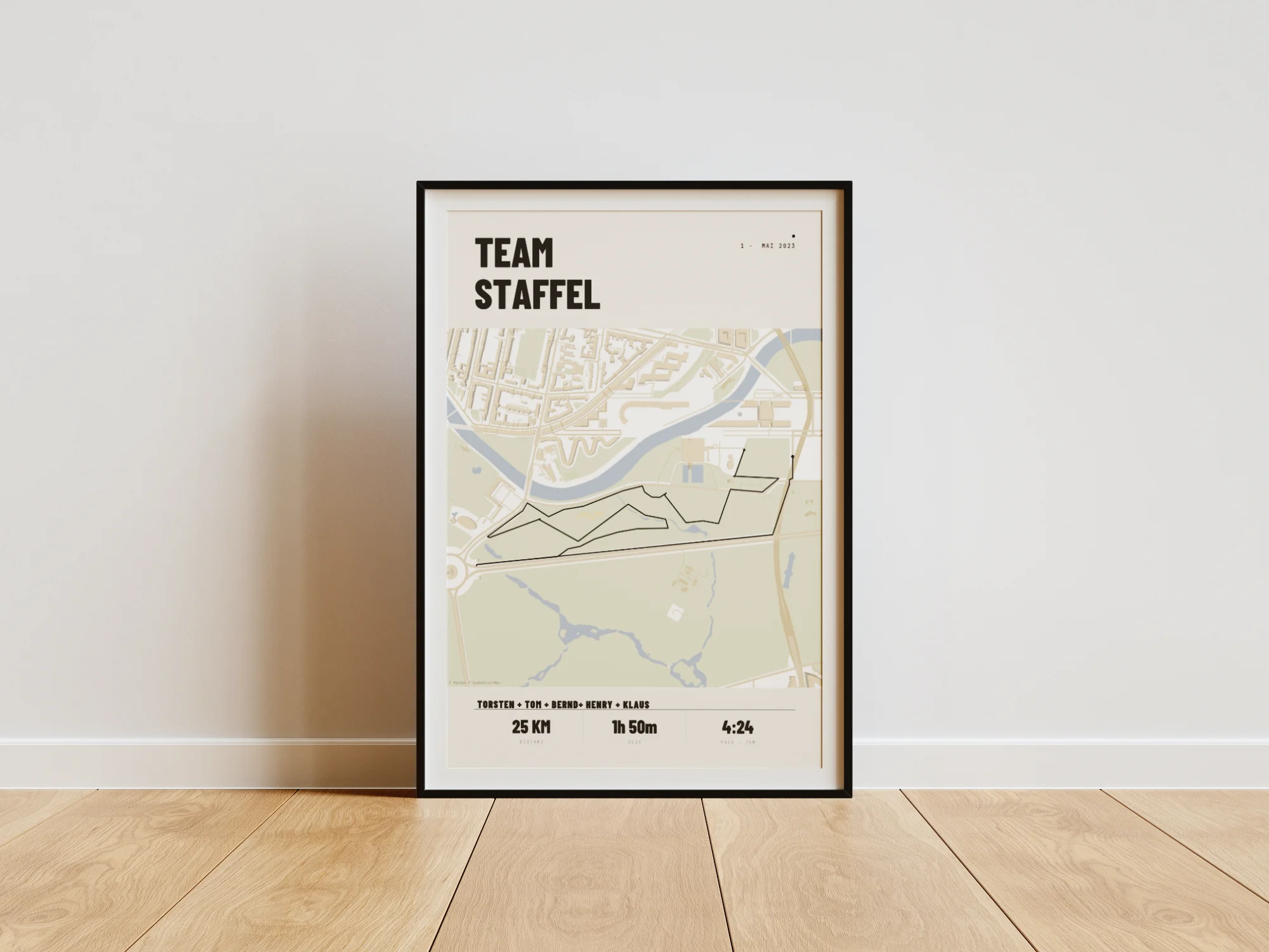 Affiche Course d'Entreprise Peinture murale