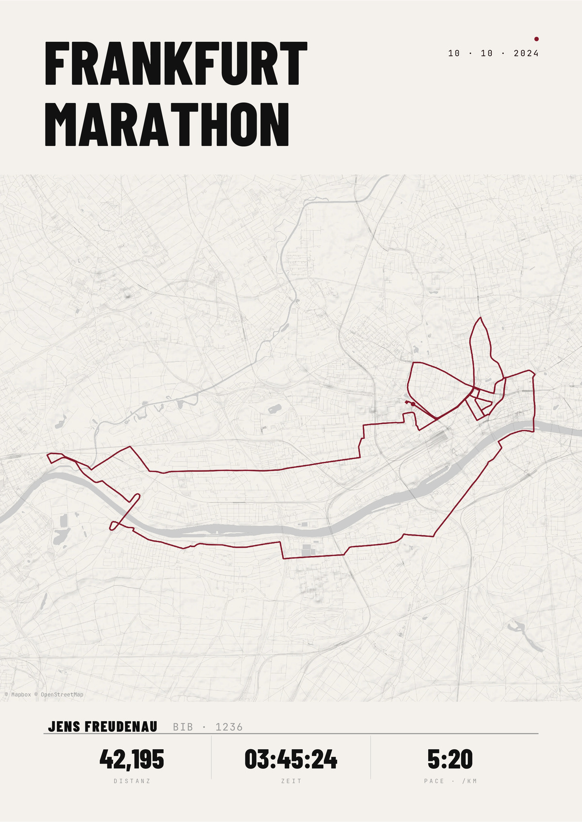 Affiche du Marathon de Francfort Détails