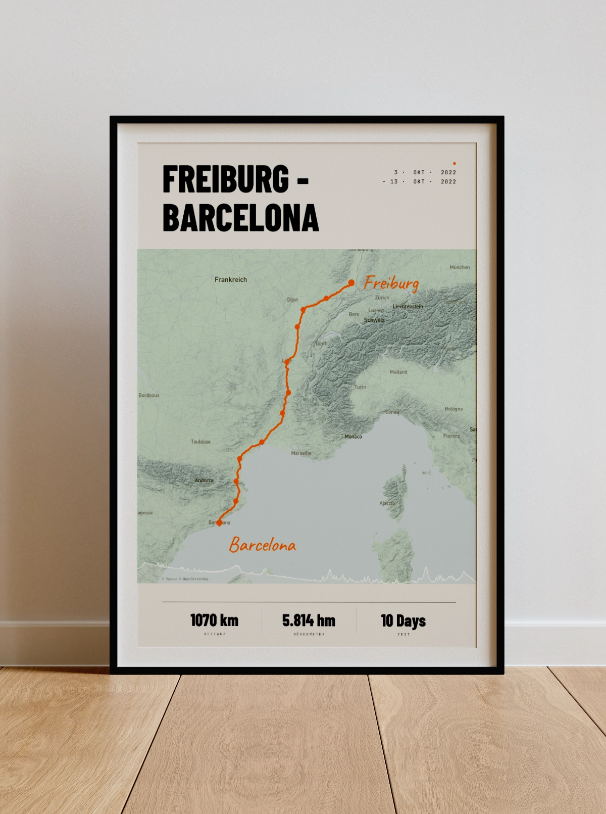 GPX Route Poster