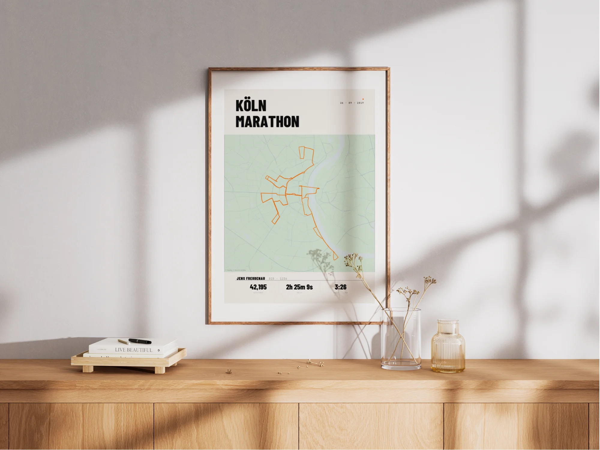 Maquette d'affiche du marathon de Cologne