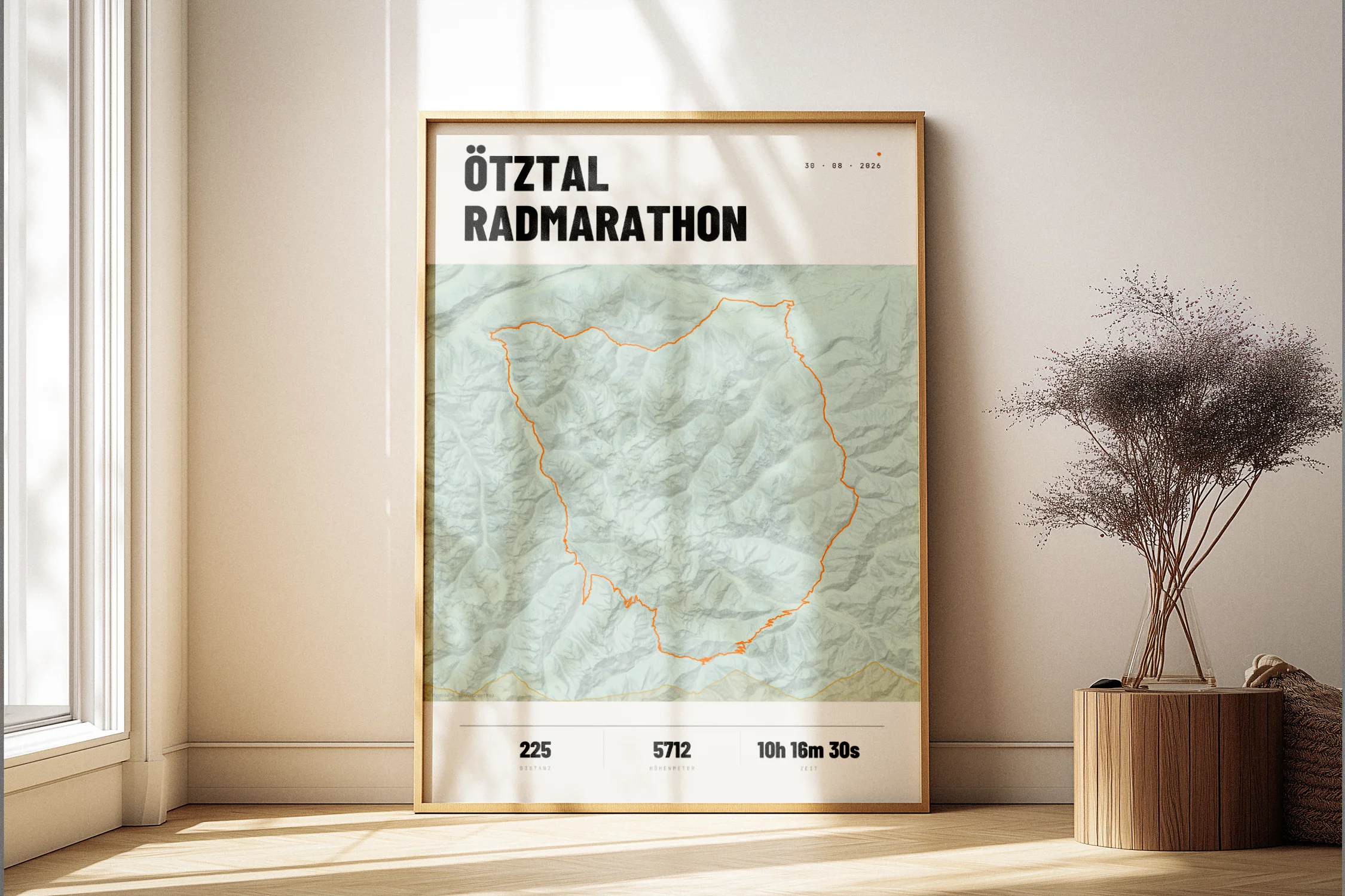 Affiche de l'Ötztal encadré dans l'espace