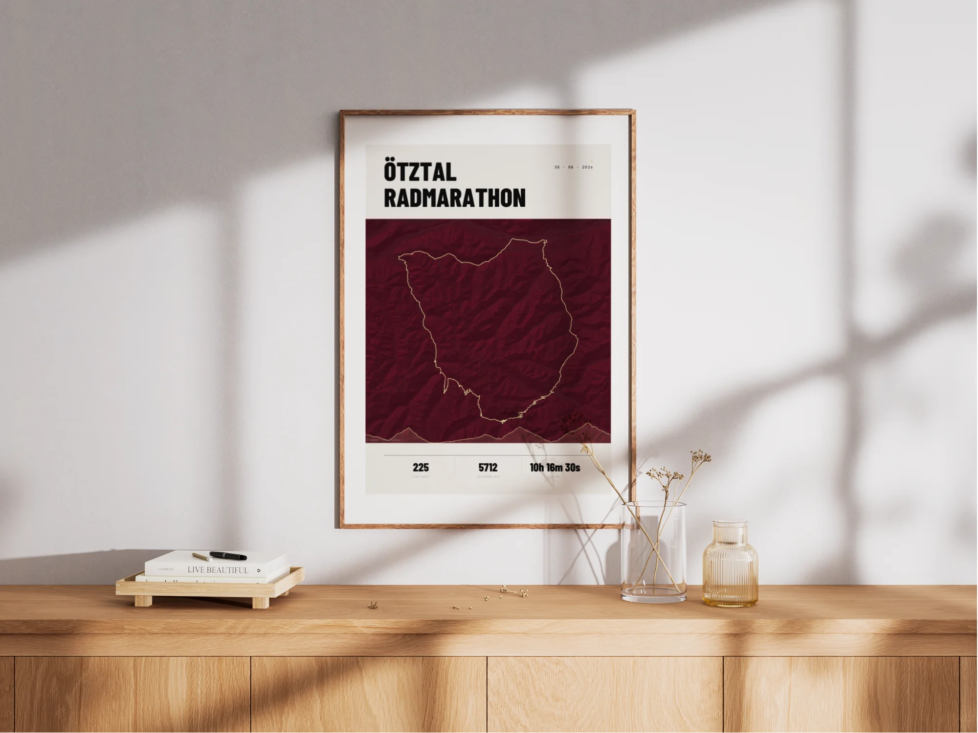 Maquette d'affiche du marathon cycliste de l'Ötztal
