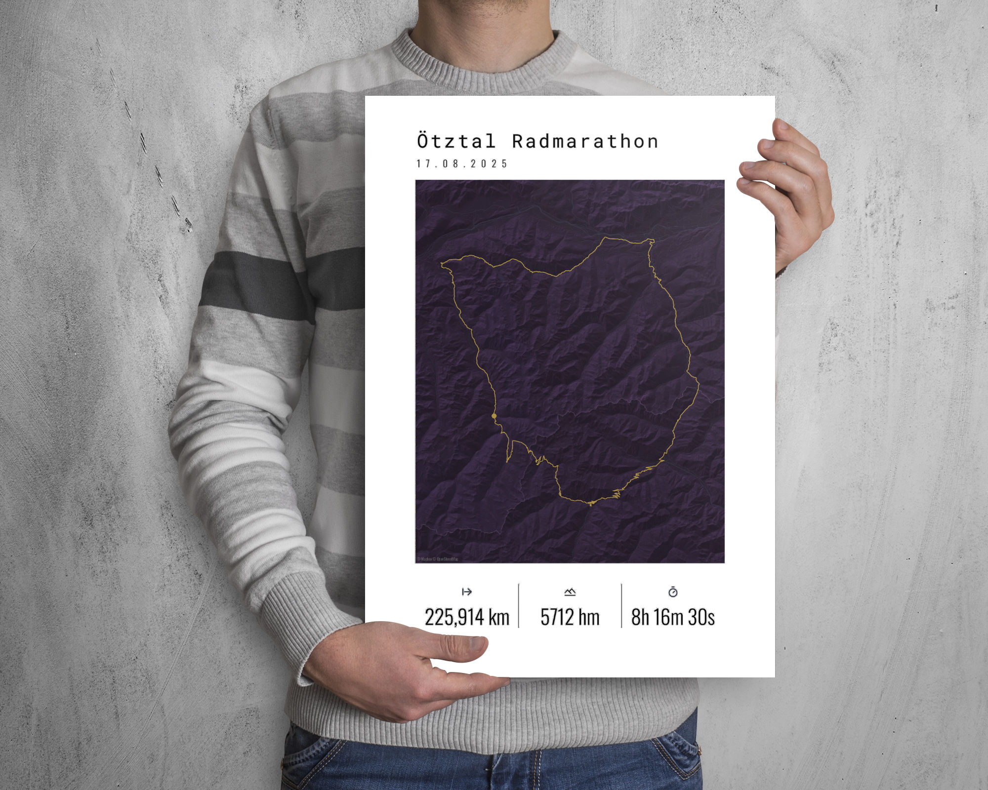 Ötztaler Cycle Marathon poster (portrait format)