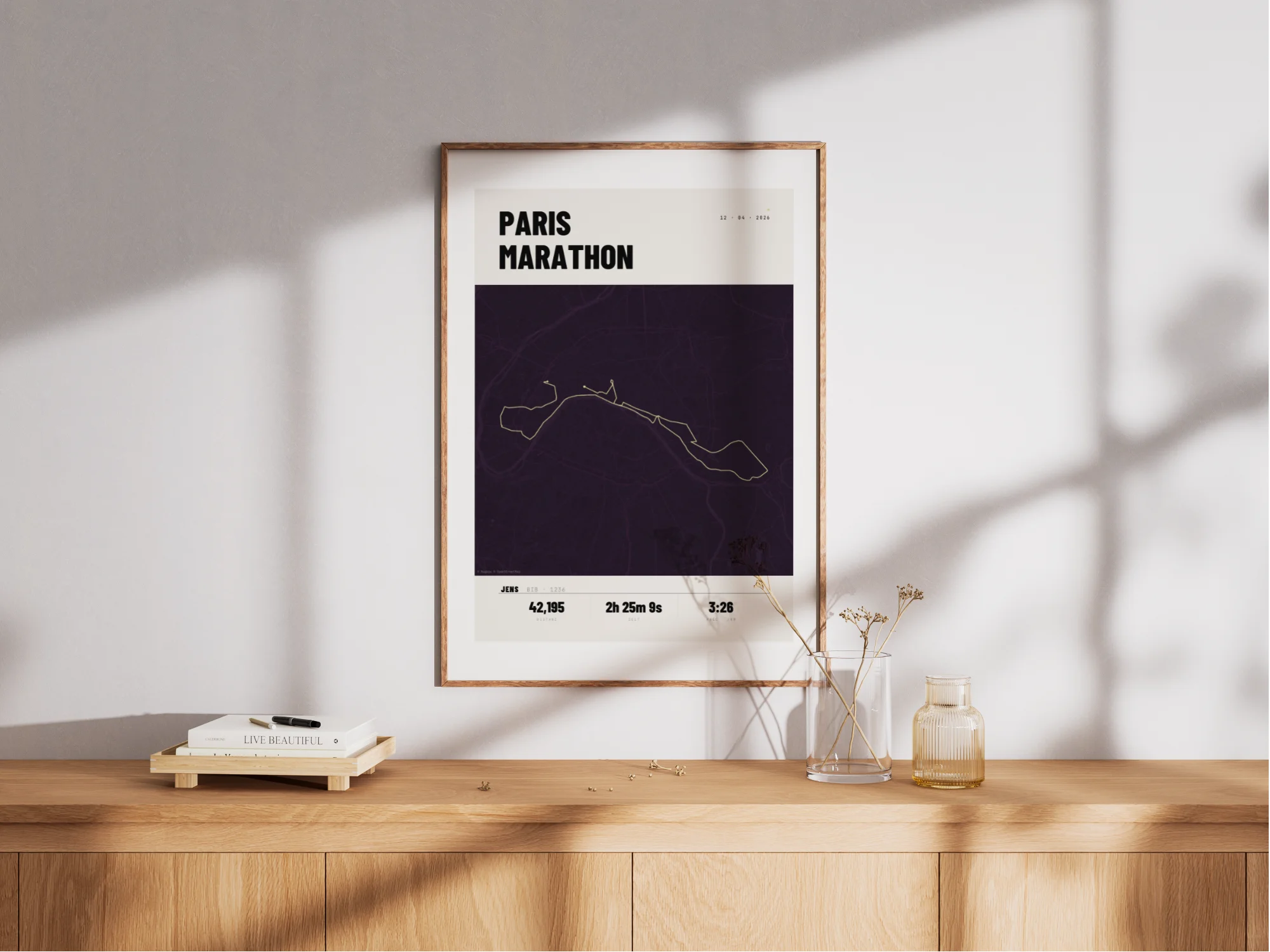 Poster du Marathon de Paris sur le mur