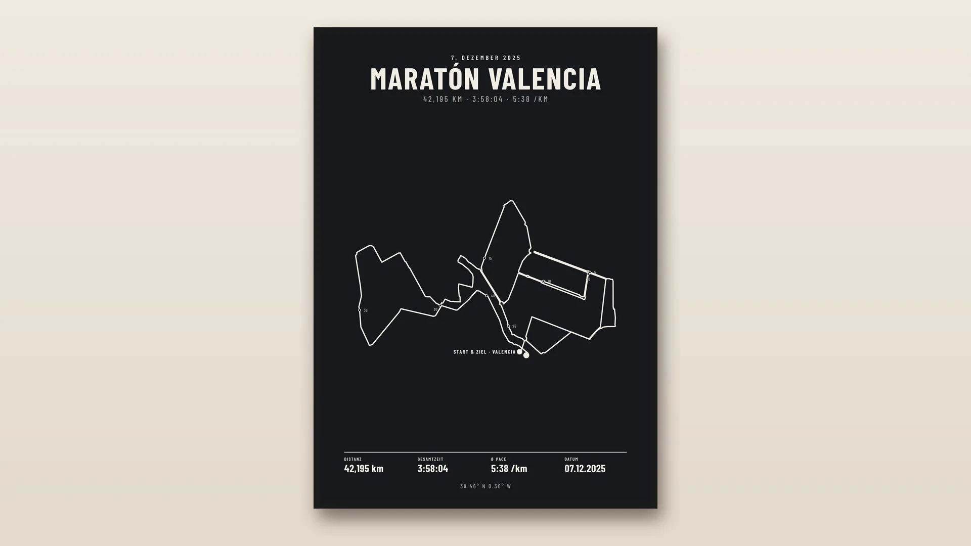 Poster della maratona con foto Pittura murale