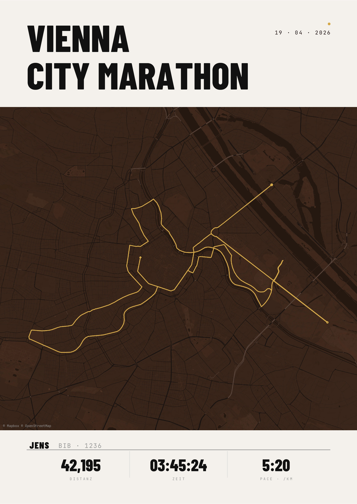 Affiche du marathon de Vienne Détails