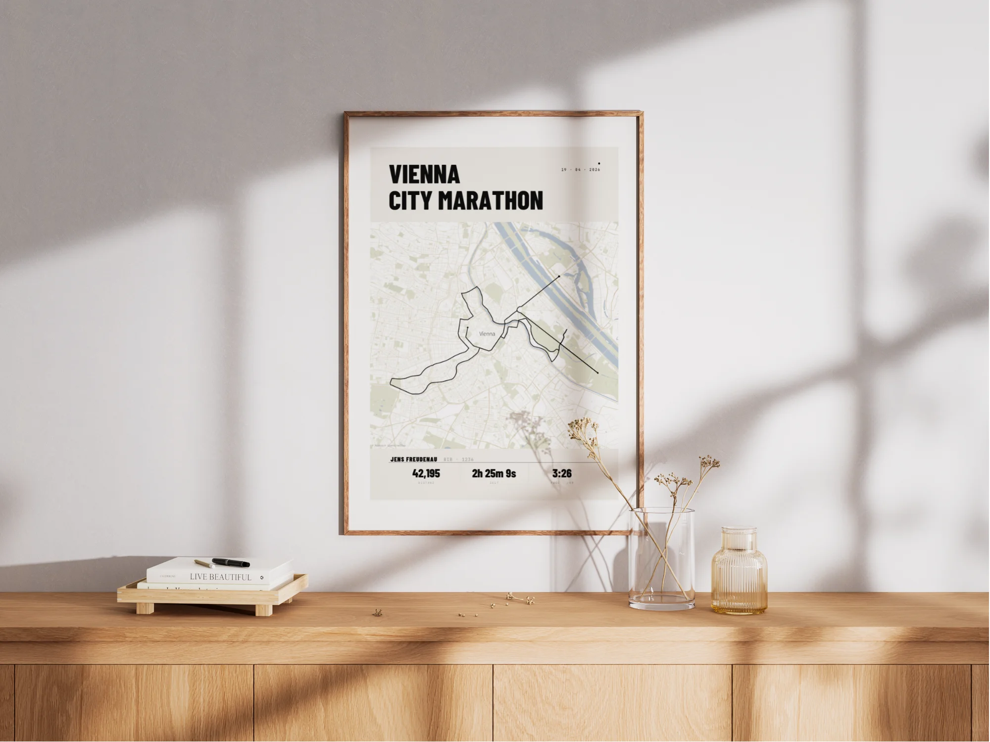Affiche du marathon de Vienne Peinture murale