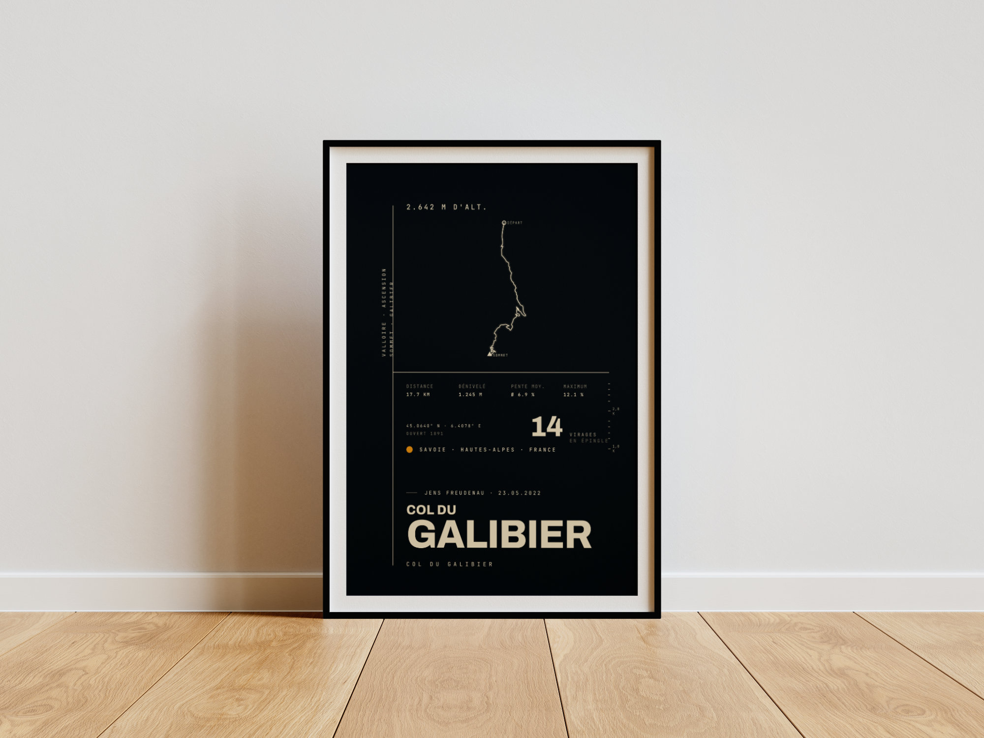 Col du Galibier Pässe-Poster