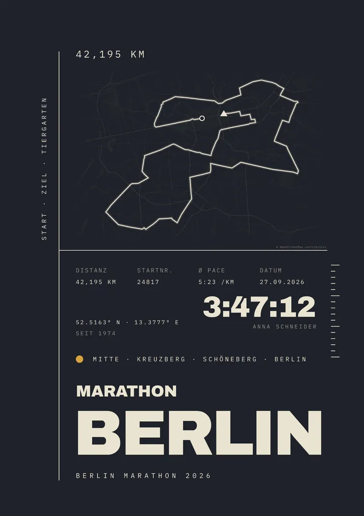 Design-Poster – Berlin Marathon