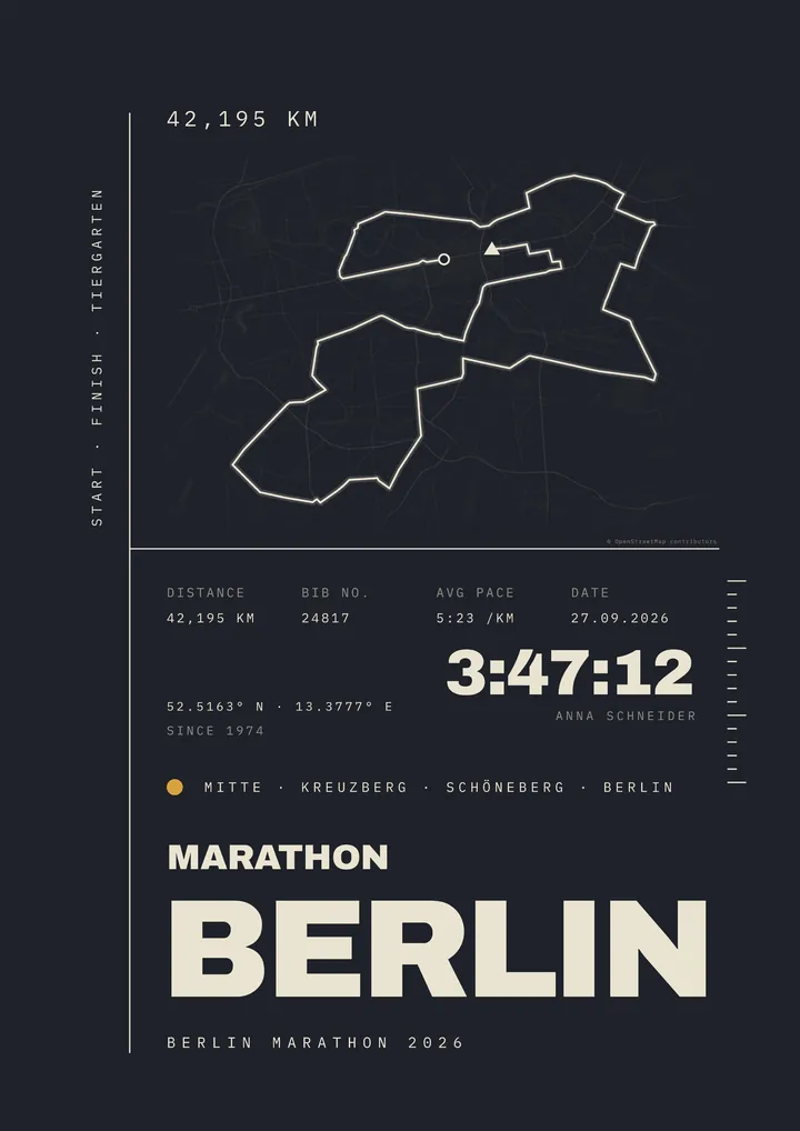 Design poster – Berlin Marathon