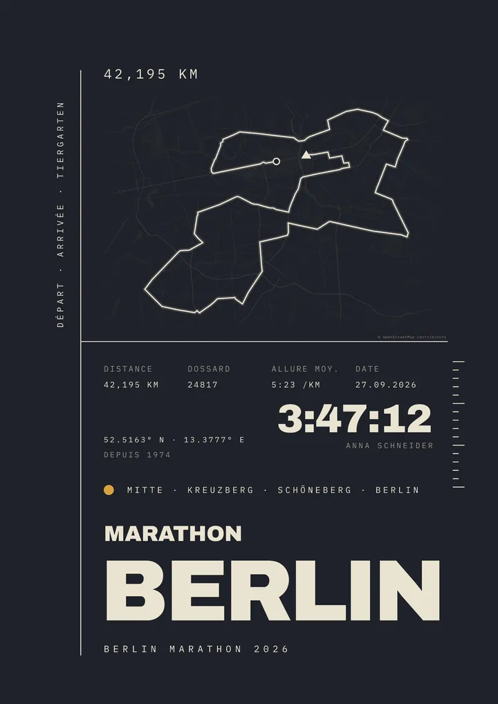 Poster design – Berlin Marathon