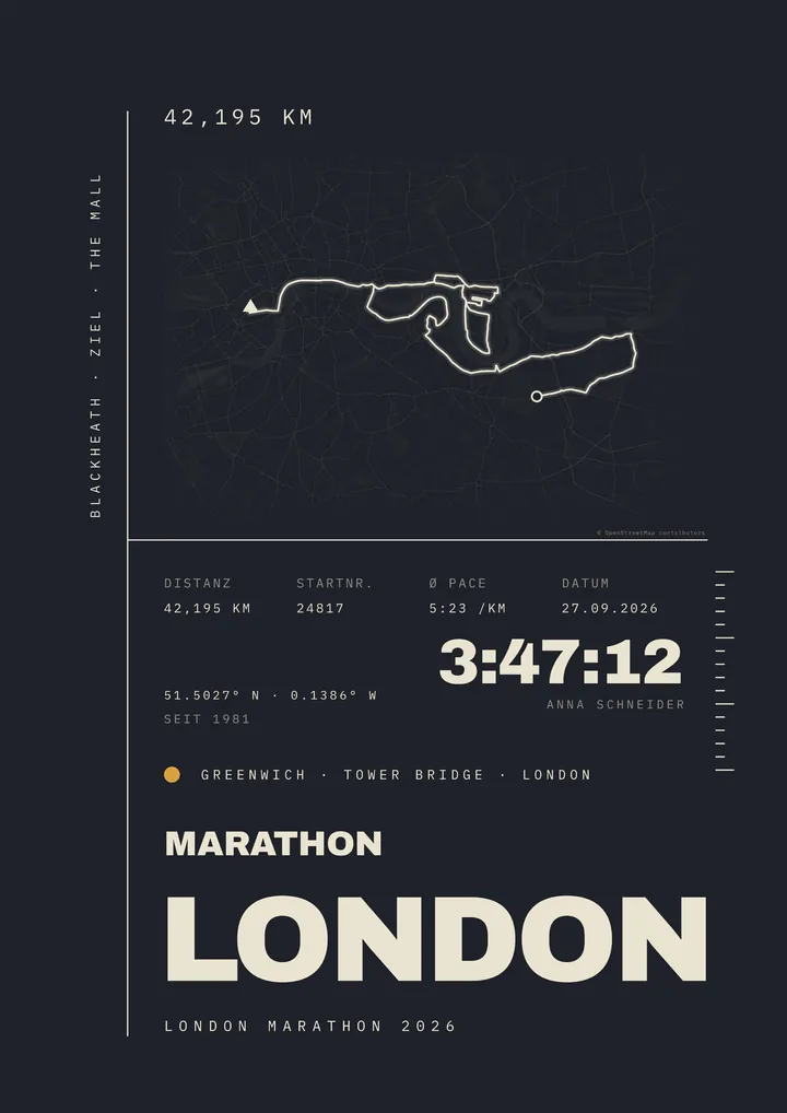 Design-Poster – London Marathon
