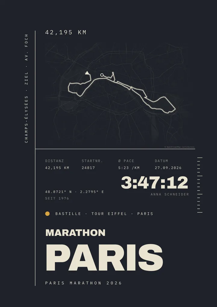 Design-Poster – Paris Marathon