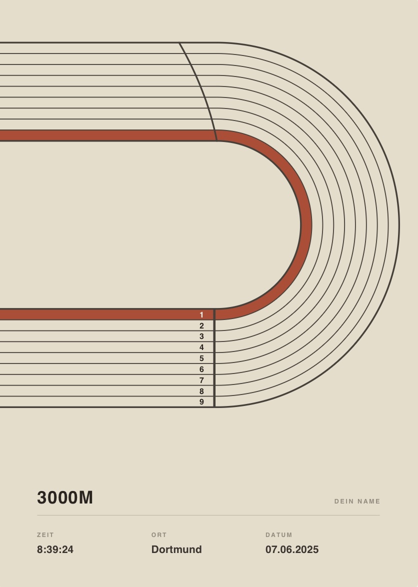 Track 800m Poster
